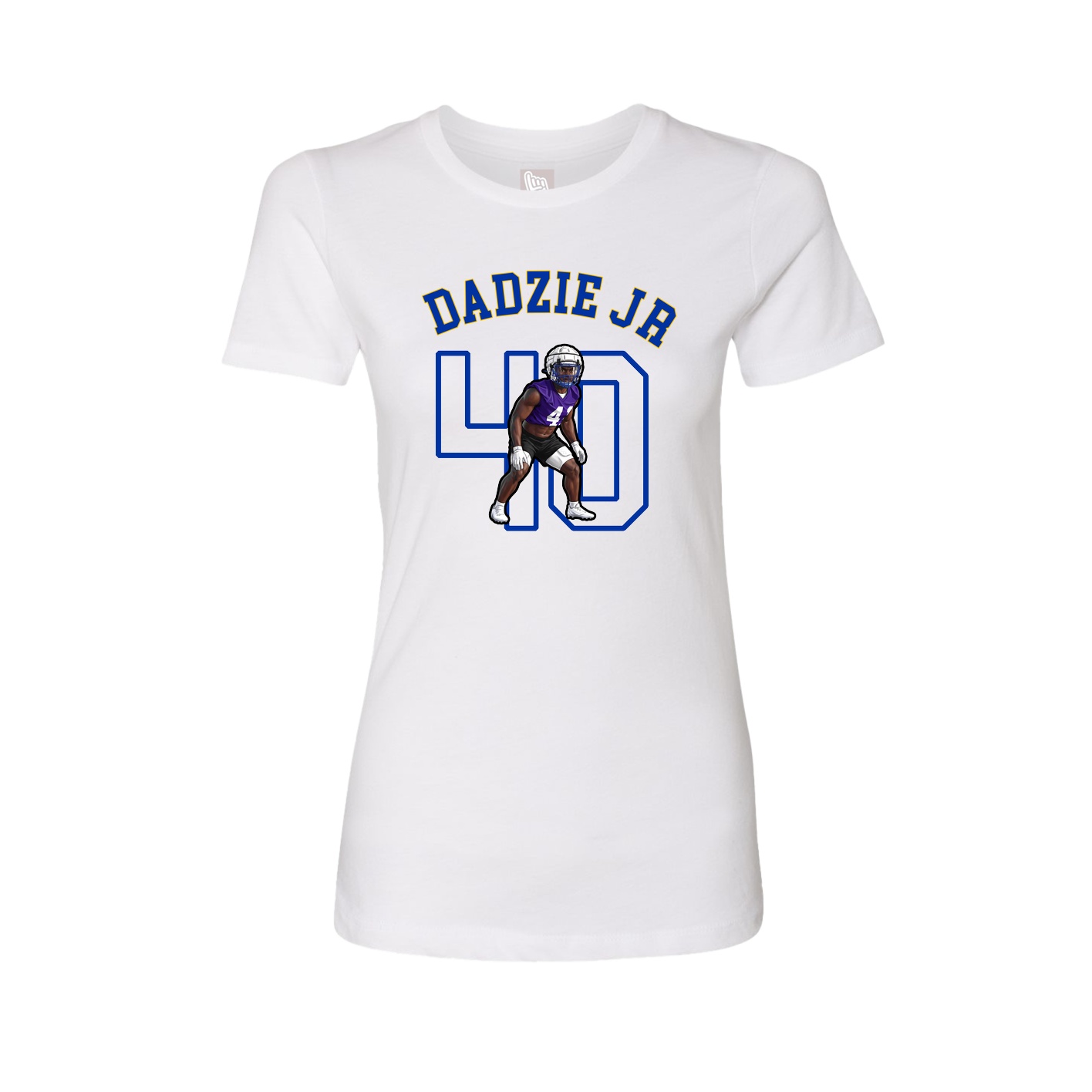 Fitted Women's Tee — Shirsey Arch in White