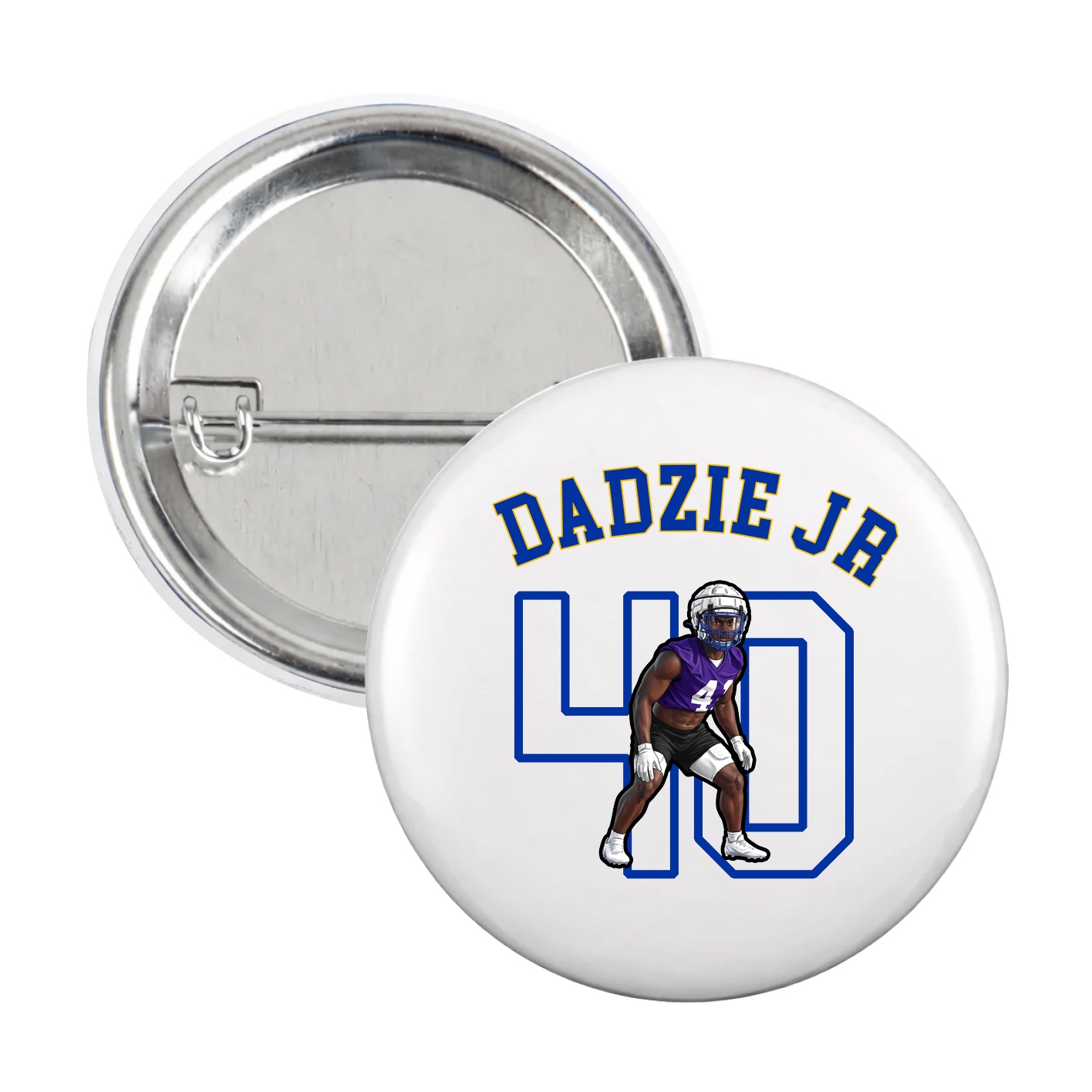Game Day Button — Shirsey Arch in White