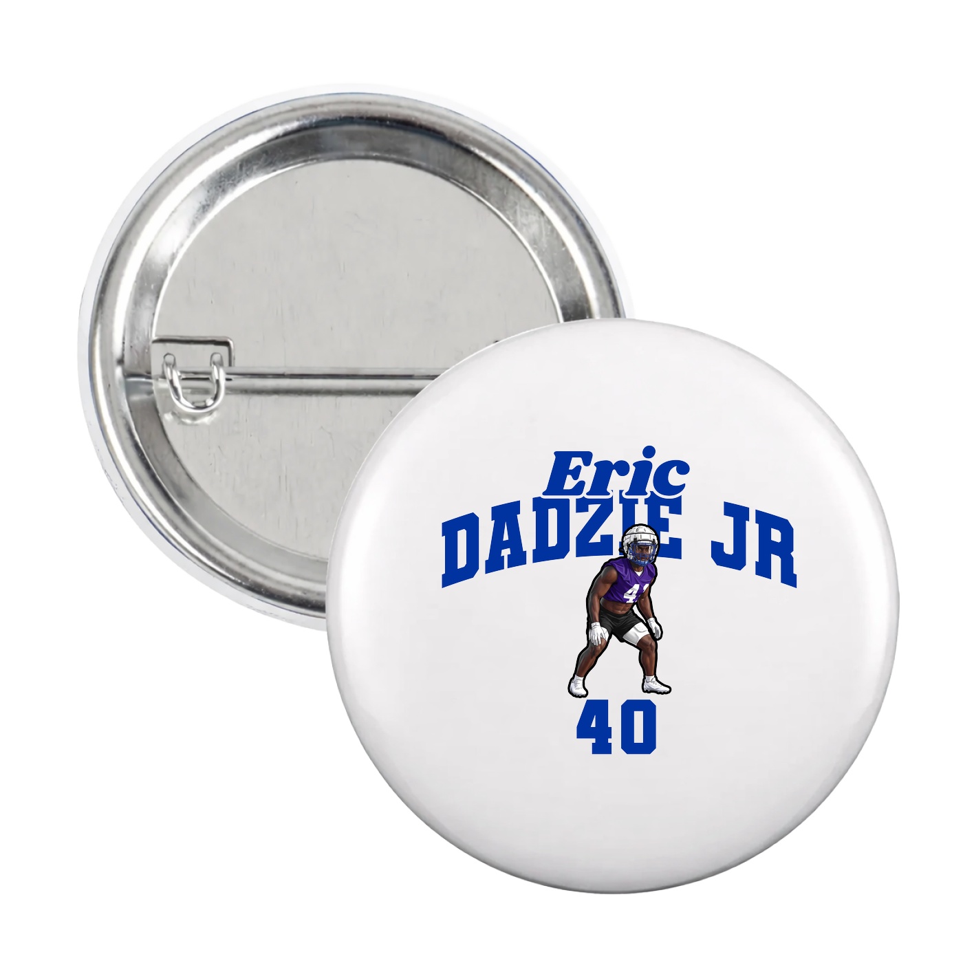 Game Day Button — Signature Arch in White