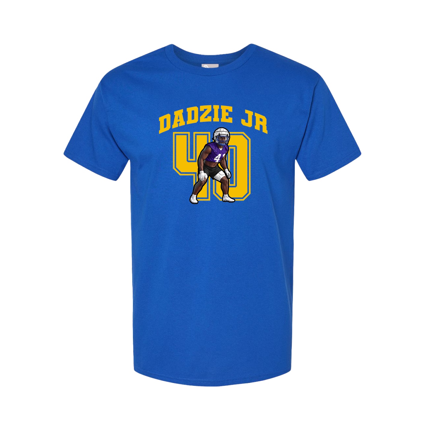 Youth Tee — Number in Royal