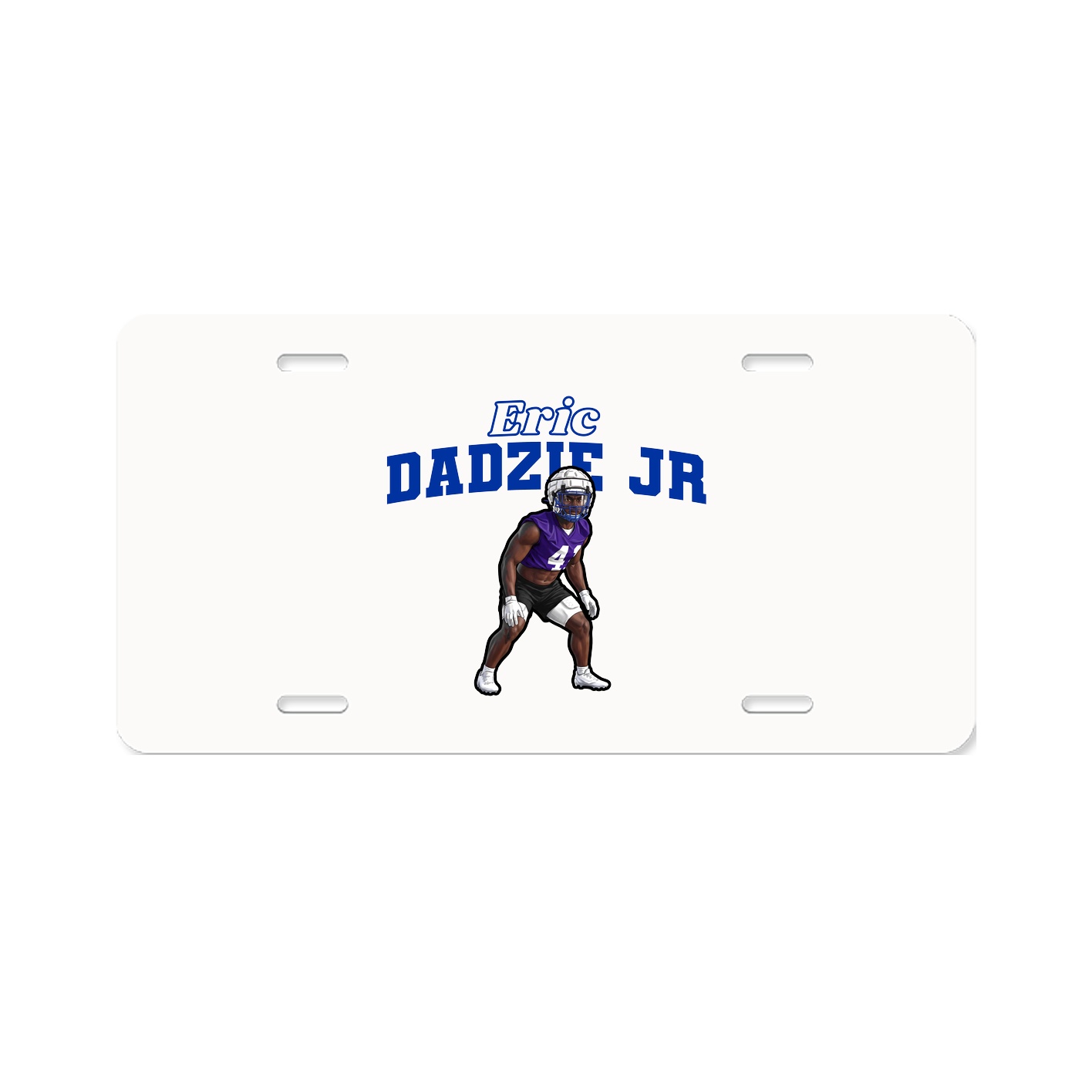 License Plate — Name Arch in Classic