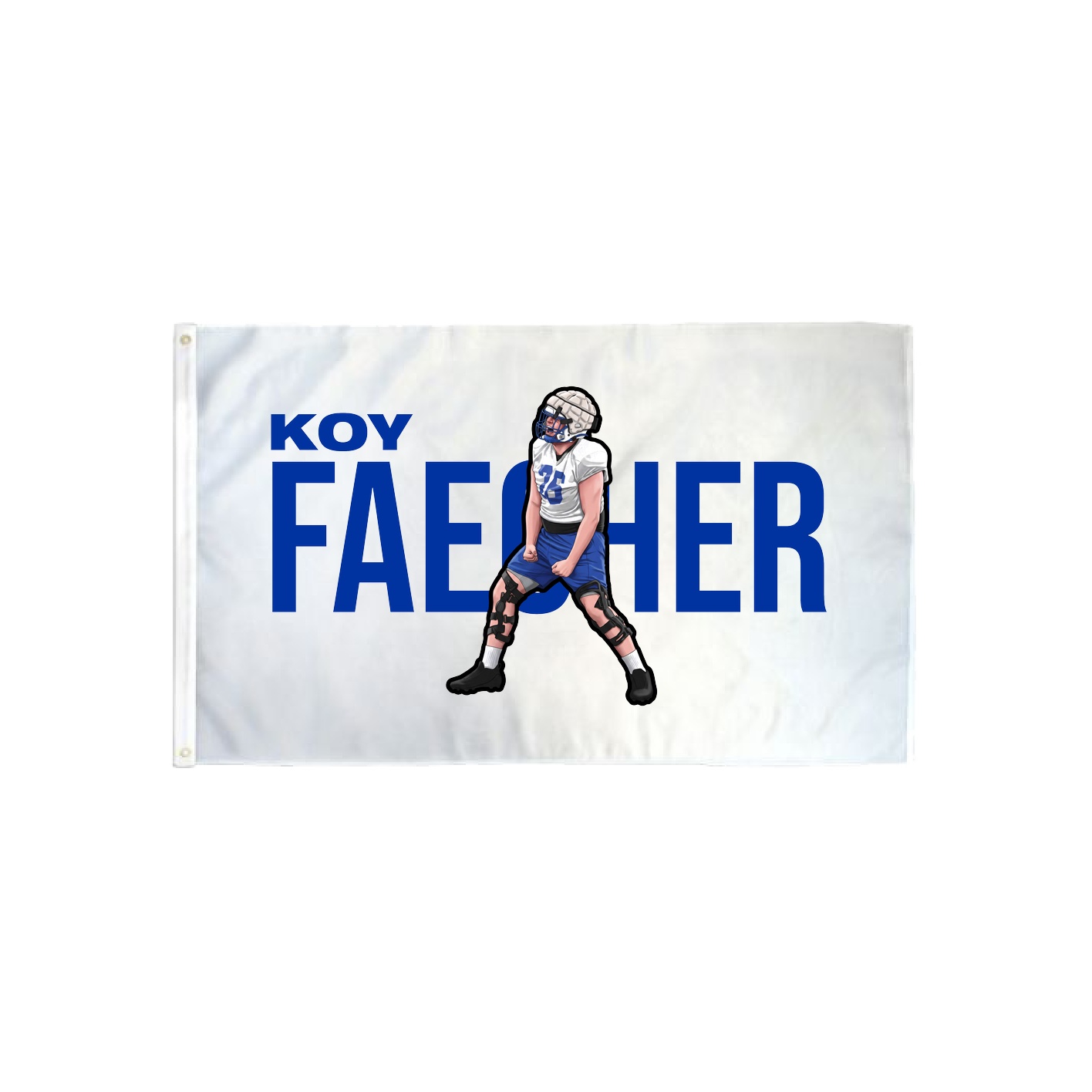 3x5 Flag — Player Name in Classic