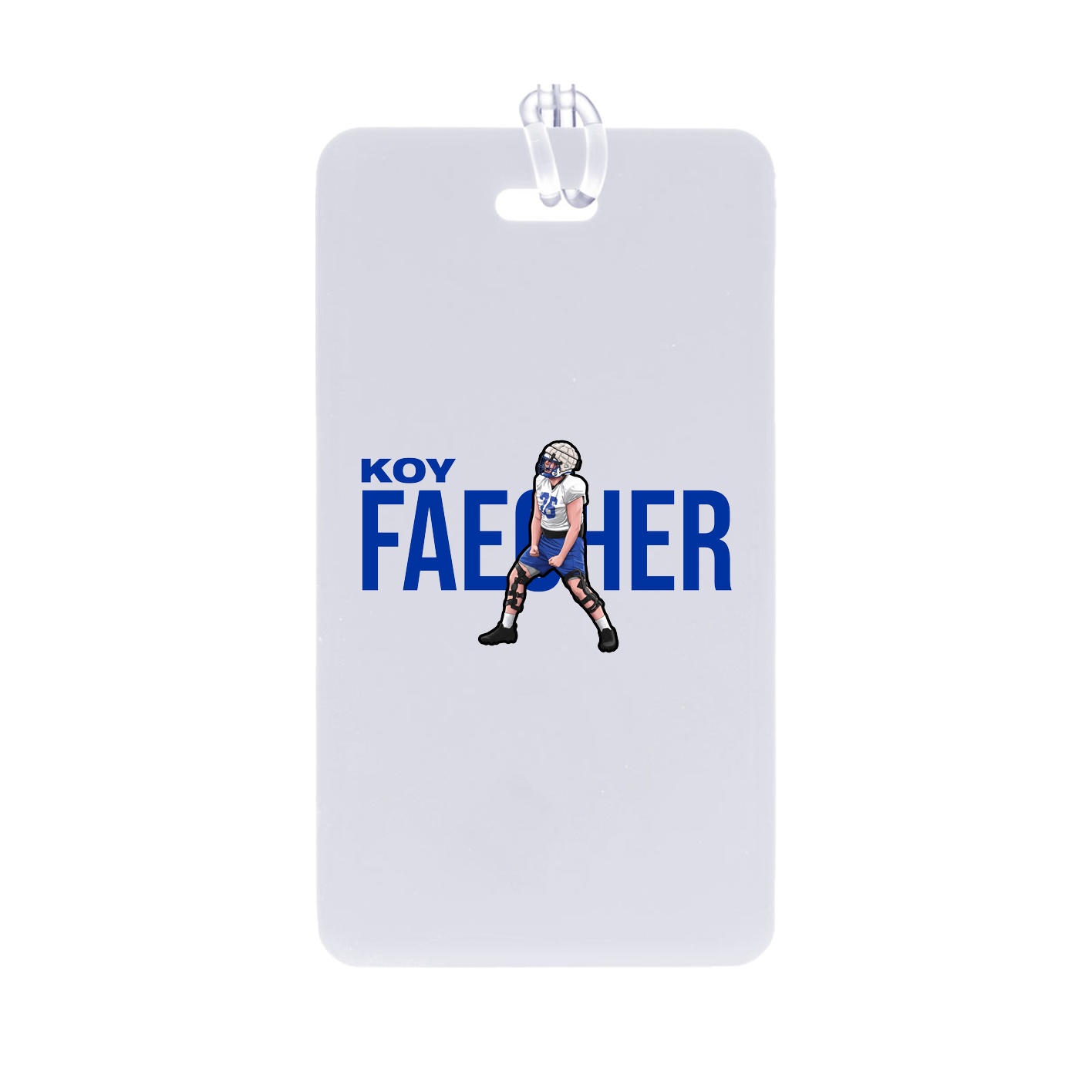 Bag Tag — Player Name in Classic