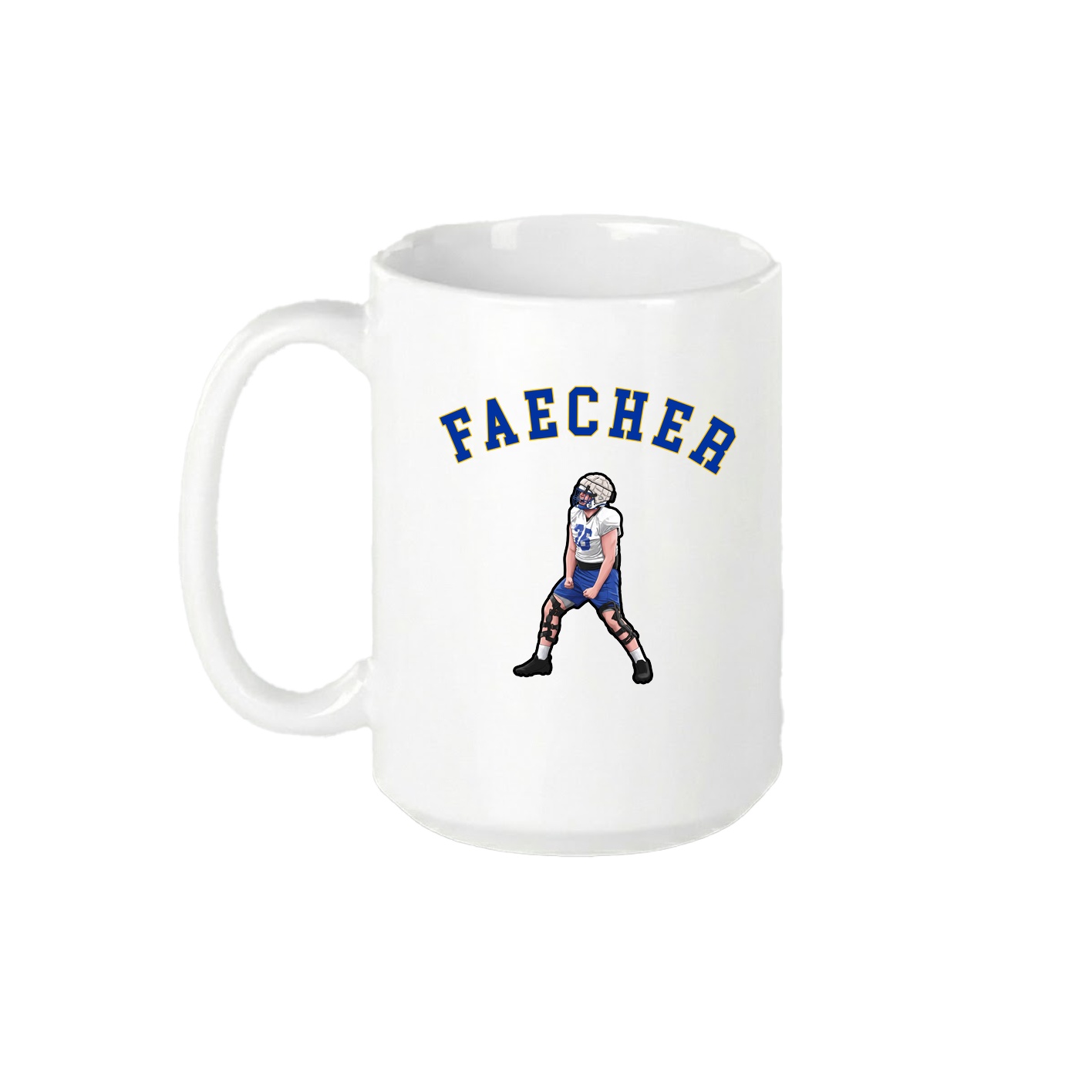 15oz Coffee Mug — Shirsey Arch in White