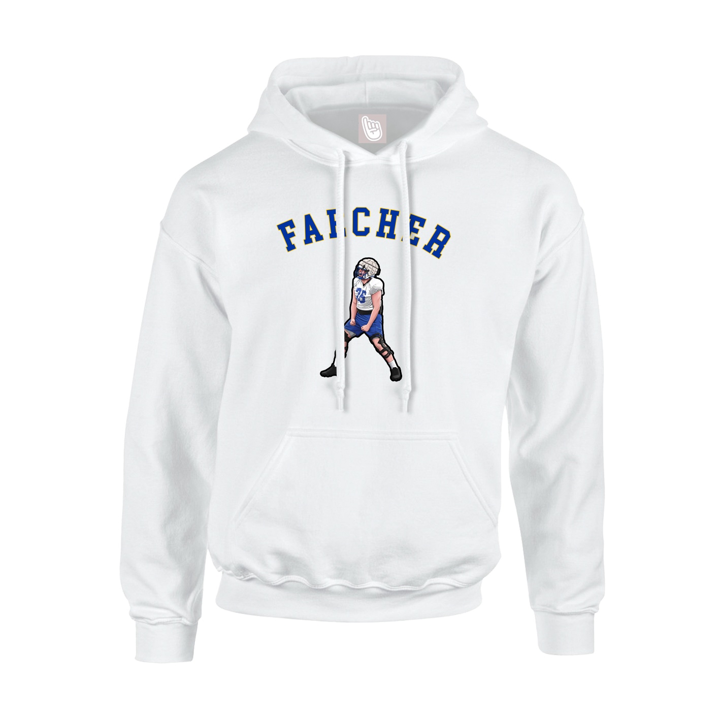 Hoodie — Shirsey Arch in White