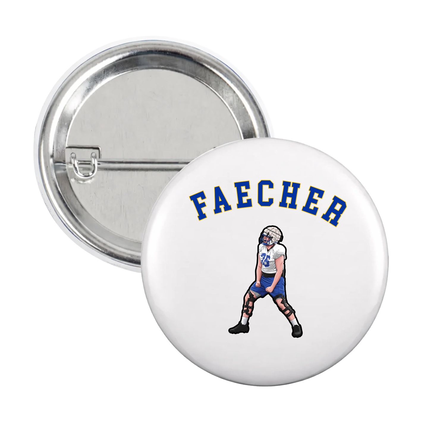 Game Day Button — Shirsey Arch in White