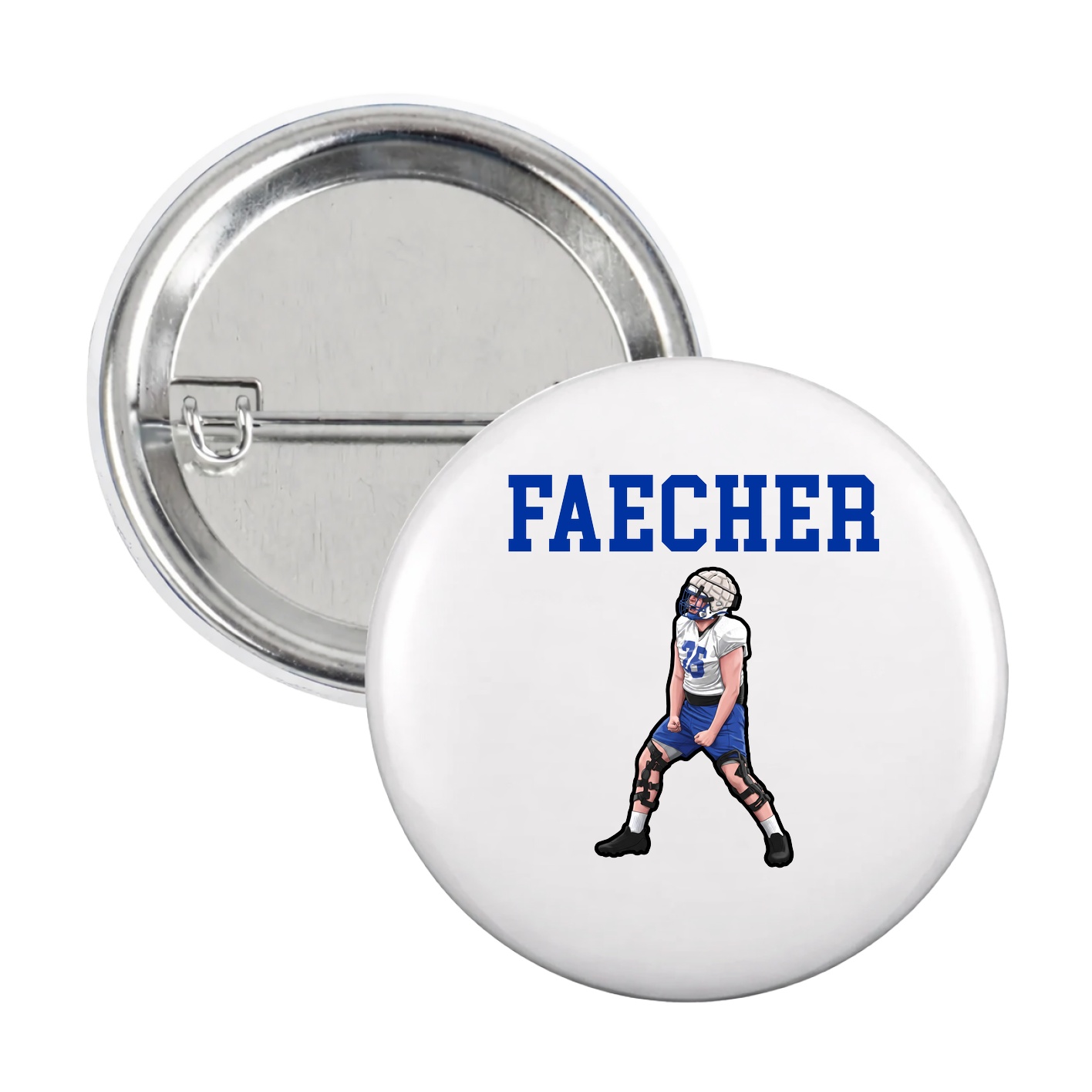 Game Day Button — Shirsey in White