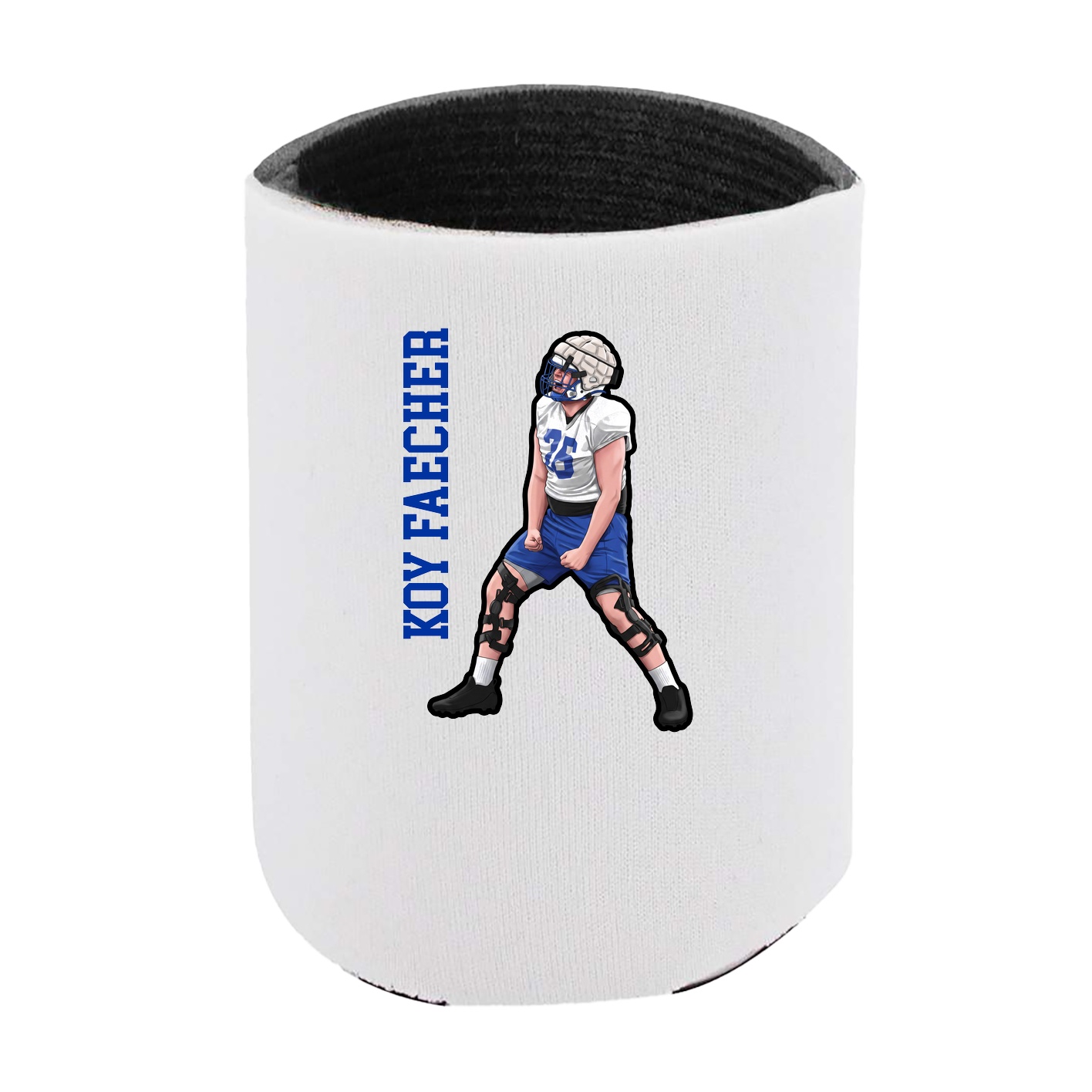 Can Holder — Name Vertical in White