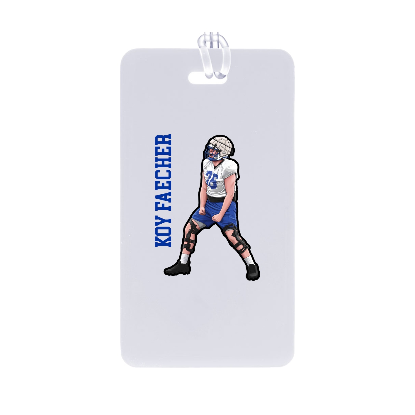 Bag Tag — Name Vertical in Classic