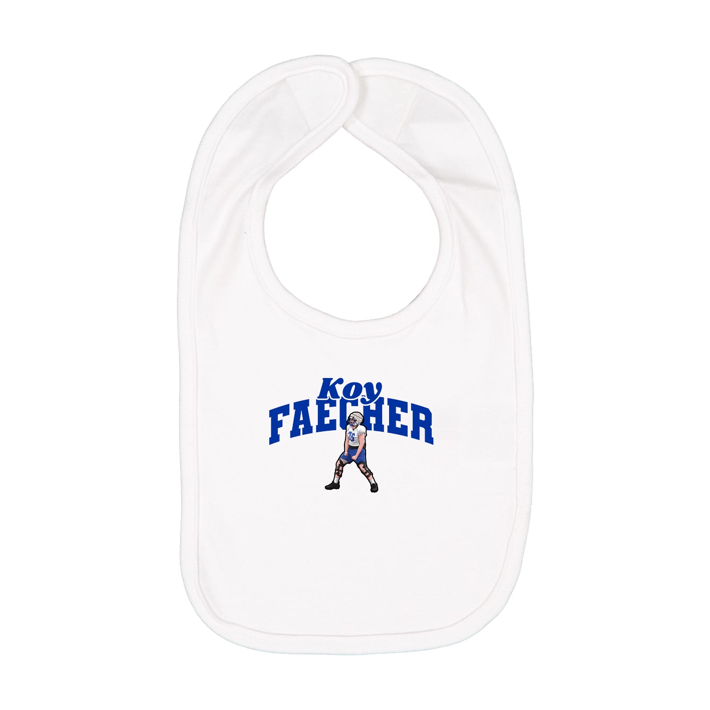 Infant Bib — Signature Arch in White