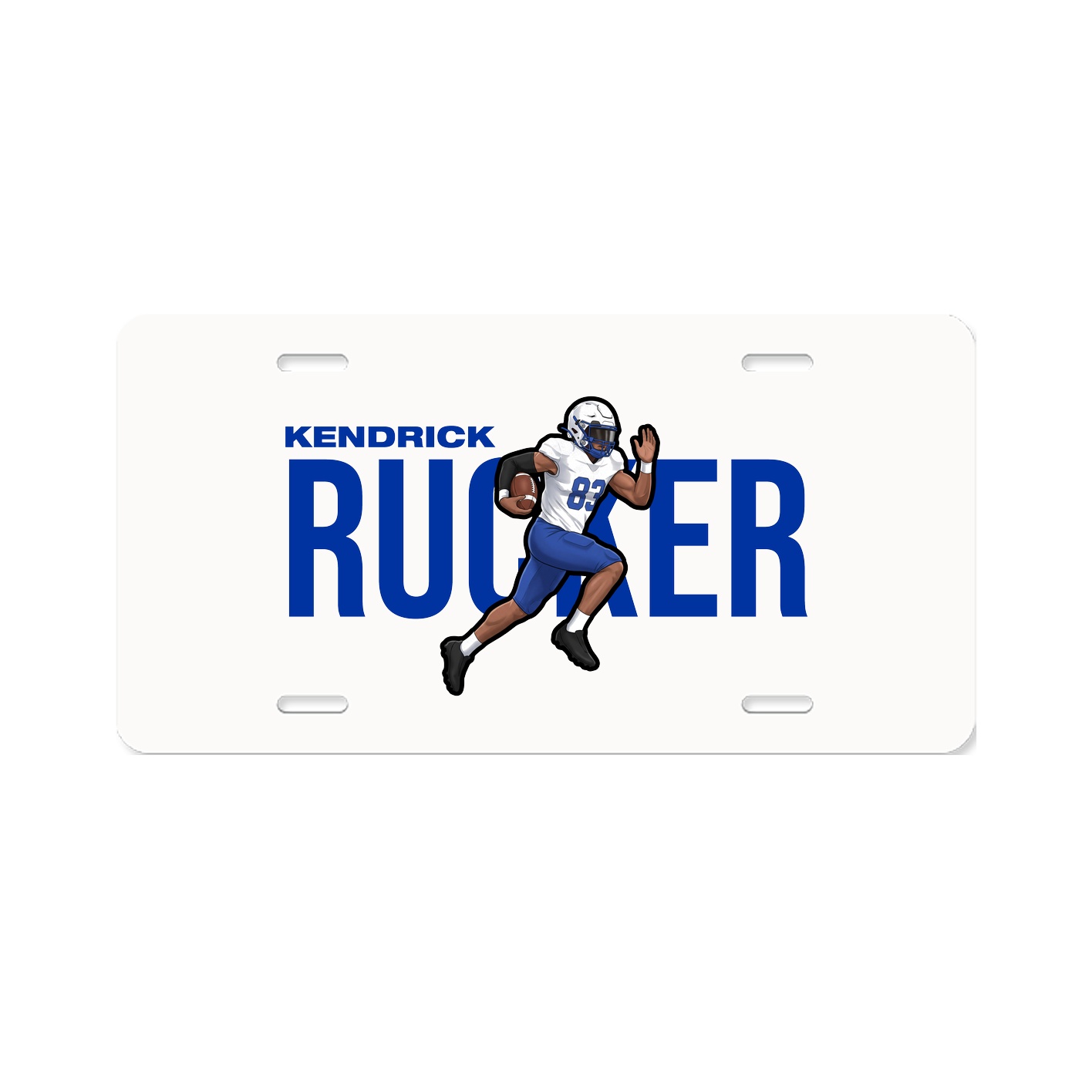 License Plate — Player Name in Classic
