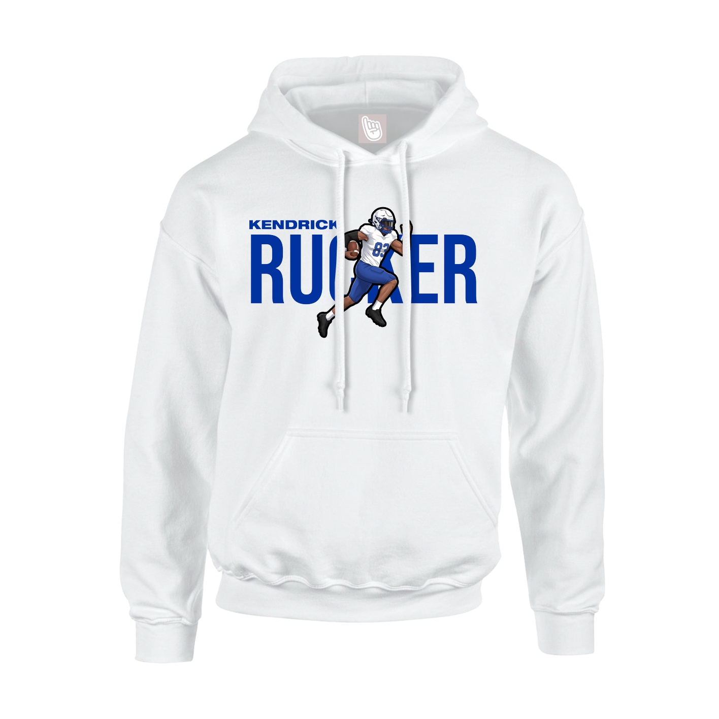 Youth Hoodie — Player Name in White