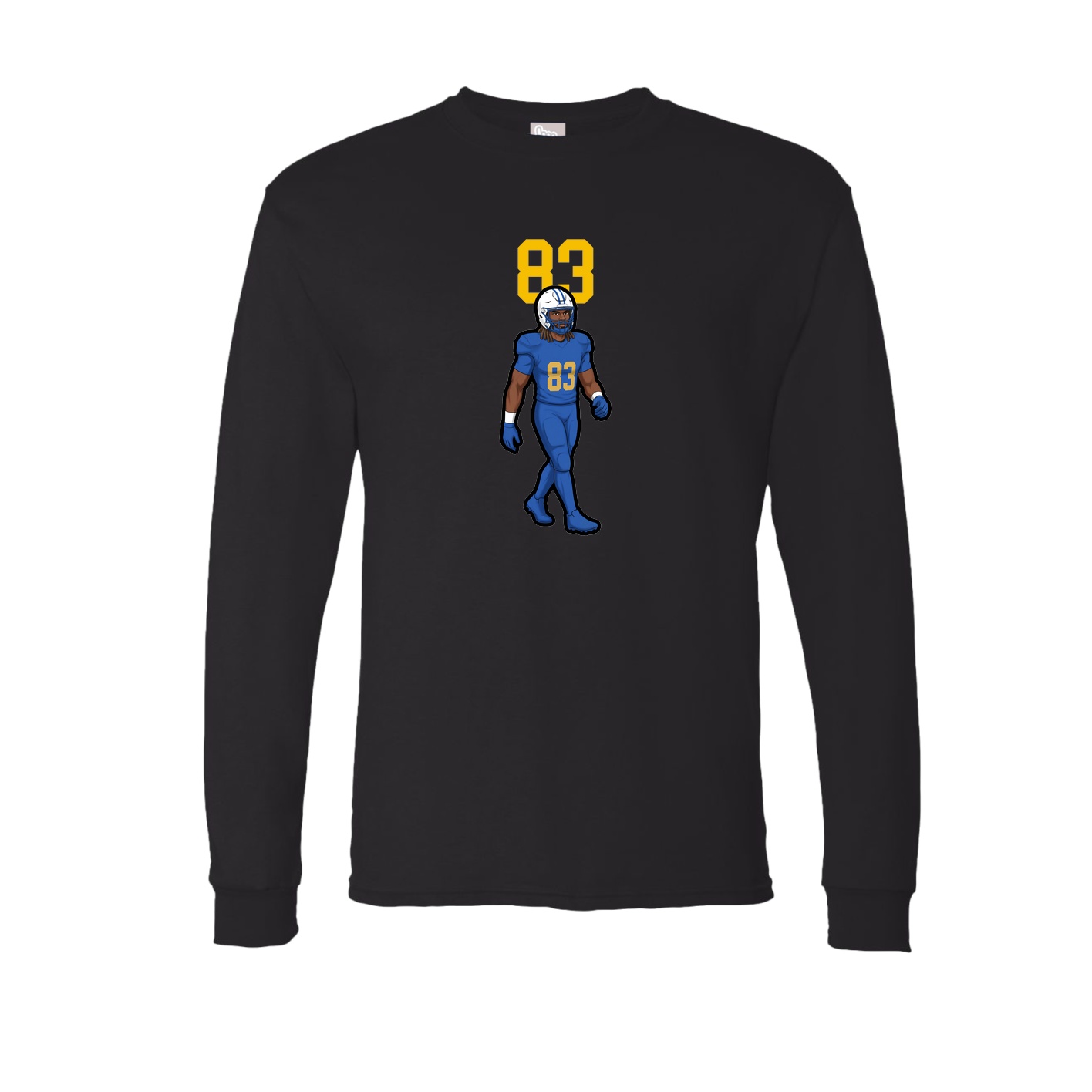 Long Sleeve Tee — Number Top in Black