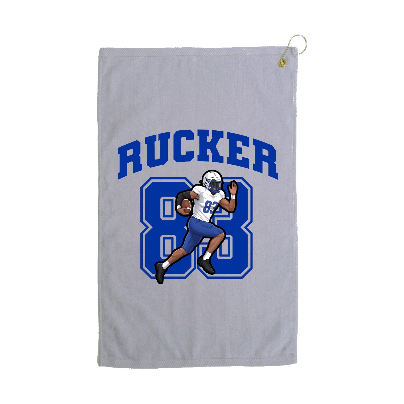 Golf Towel — Number in Grey