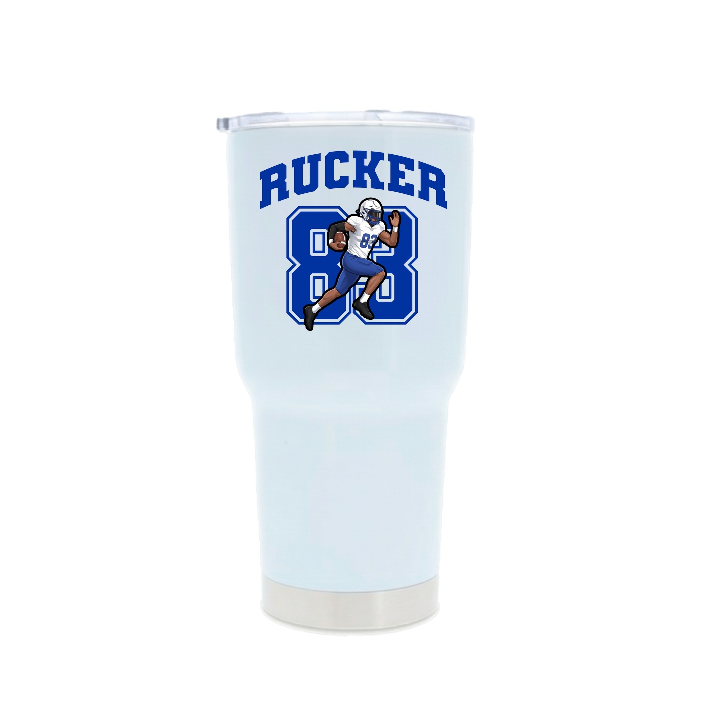 30oz Stainless Steel Tumbler — Number in White