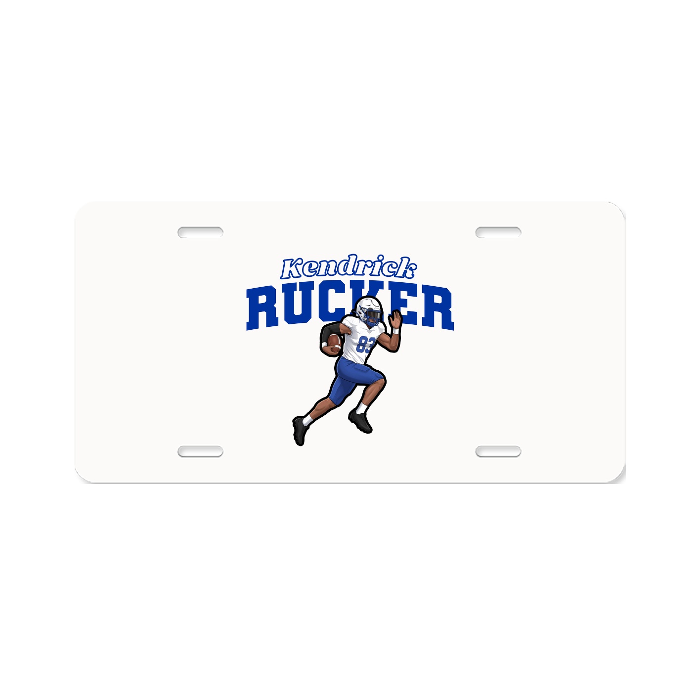 License Plate — Name Arch in Classic