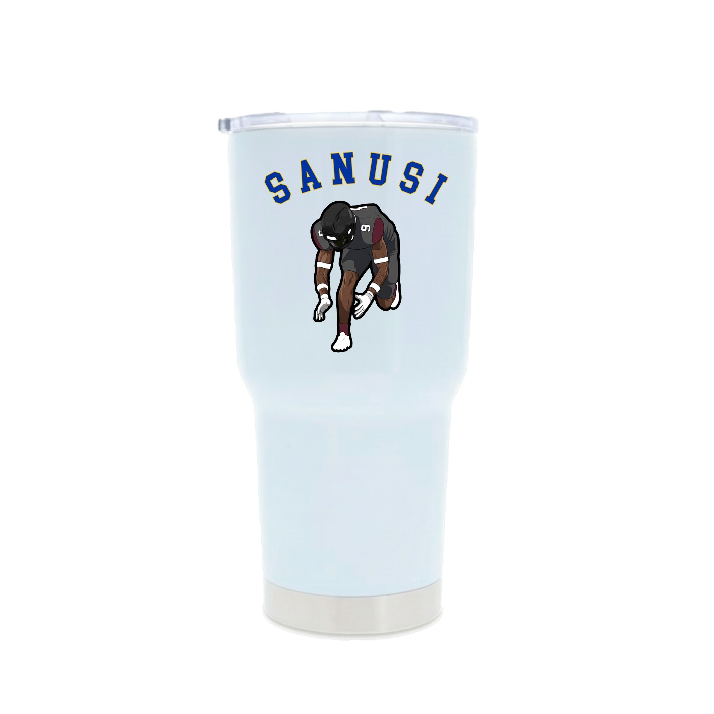 30oz Stainless Steel Tumbler — Shirsey Arch in White