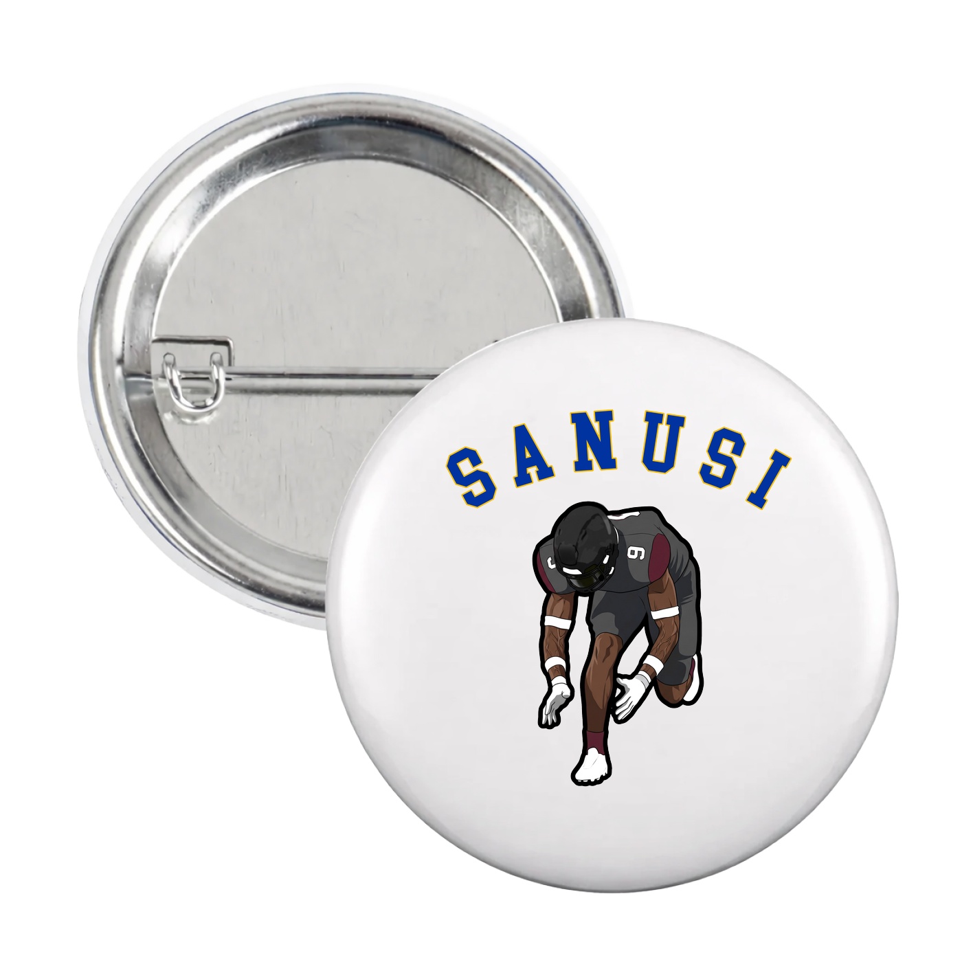 Game Day Button — Shirsey Arch in White