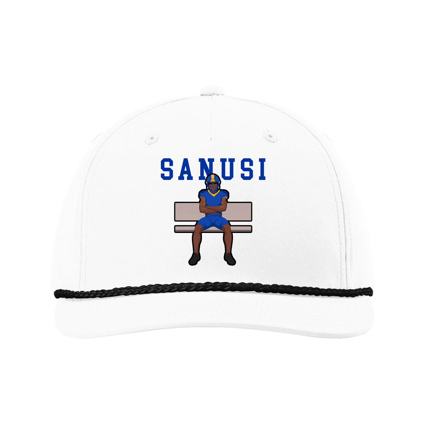 Five-Panel Classic Rope Cap — Shirsey in White