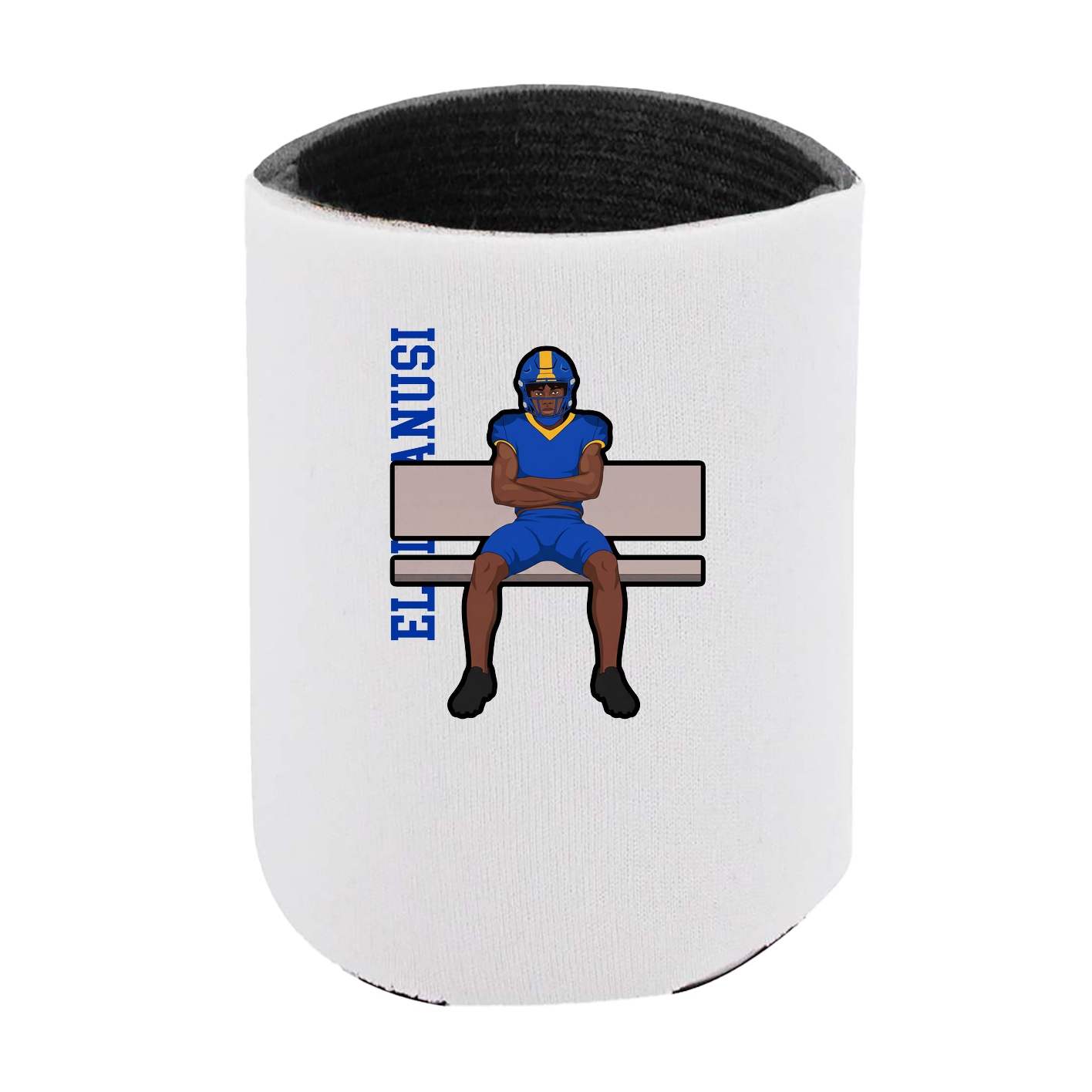 Can Holder — Name Vertical in White