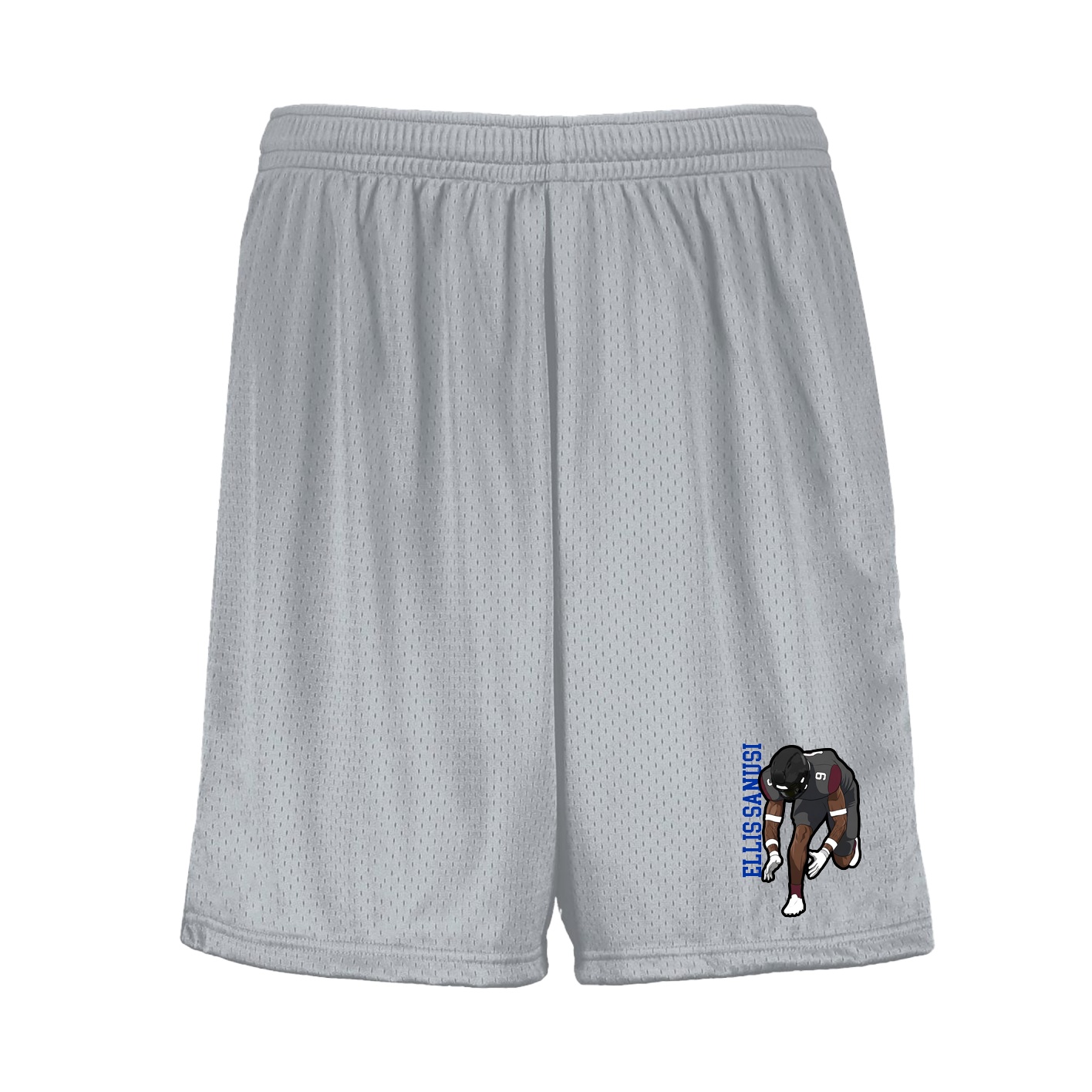 Shorts — Name Vertical in Silver