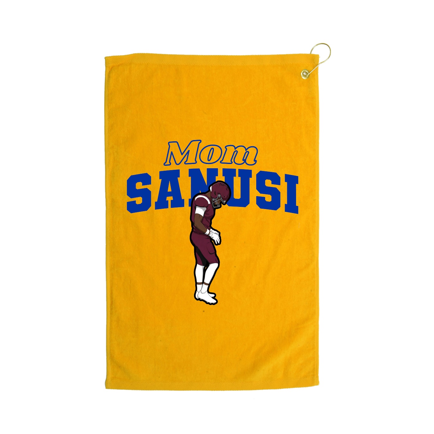 Golf Towel — Mothers Day Block in Gold