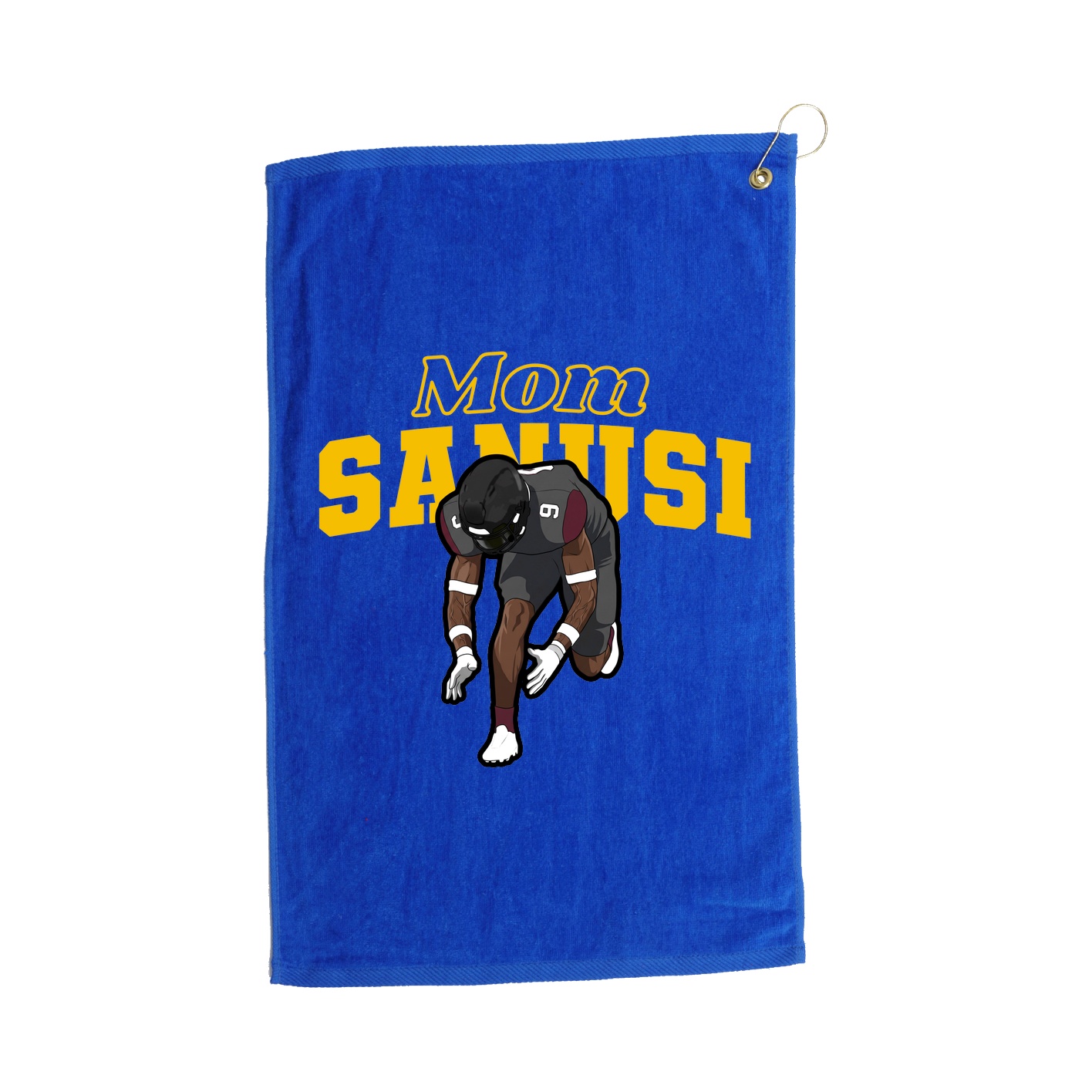Golf Towel — Mothers Day Block in Royal