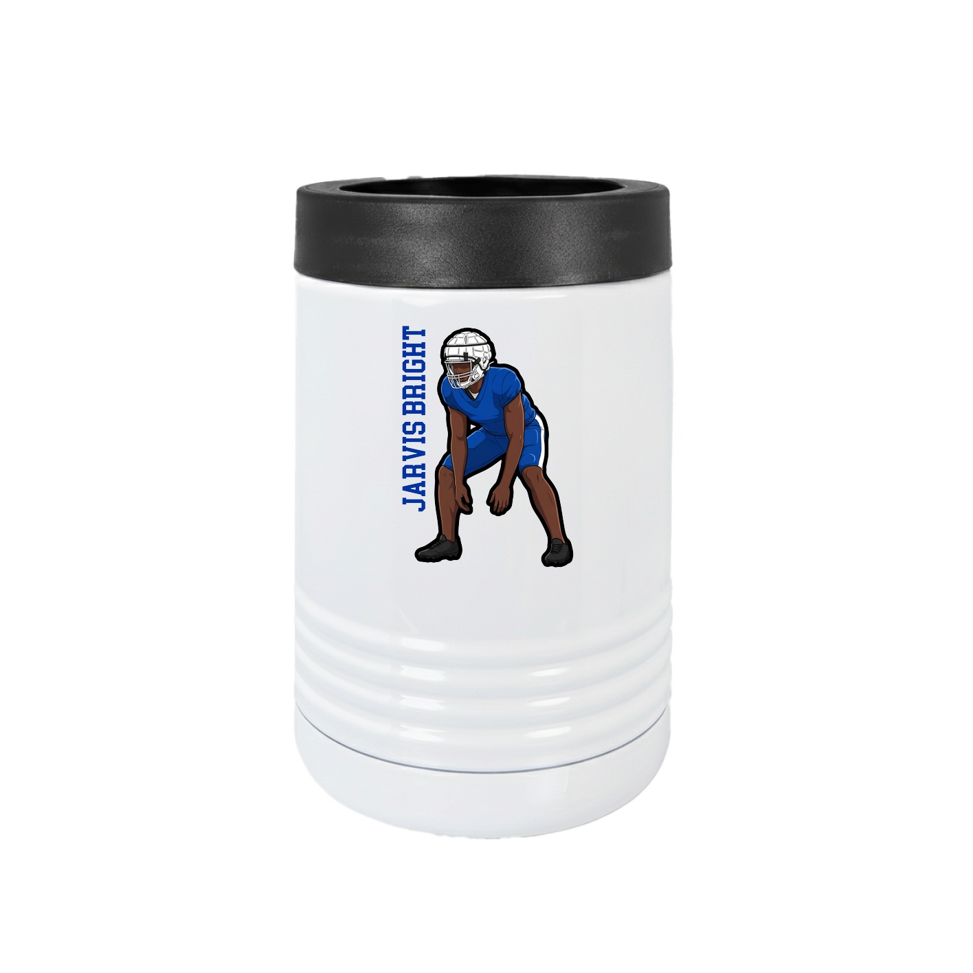 Beverage Holder — Name Vertical in White