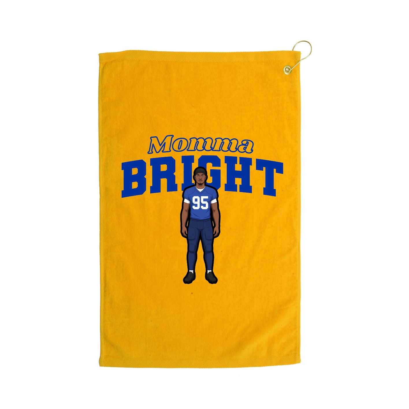 Golf Towel — Mothers Day Block in Gold
