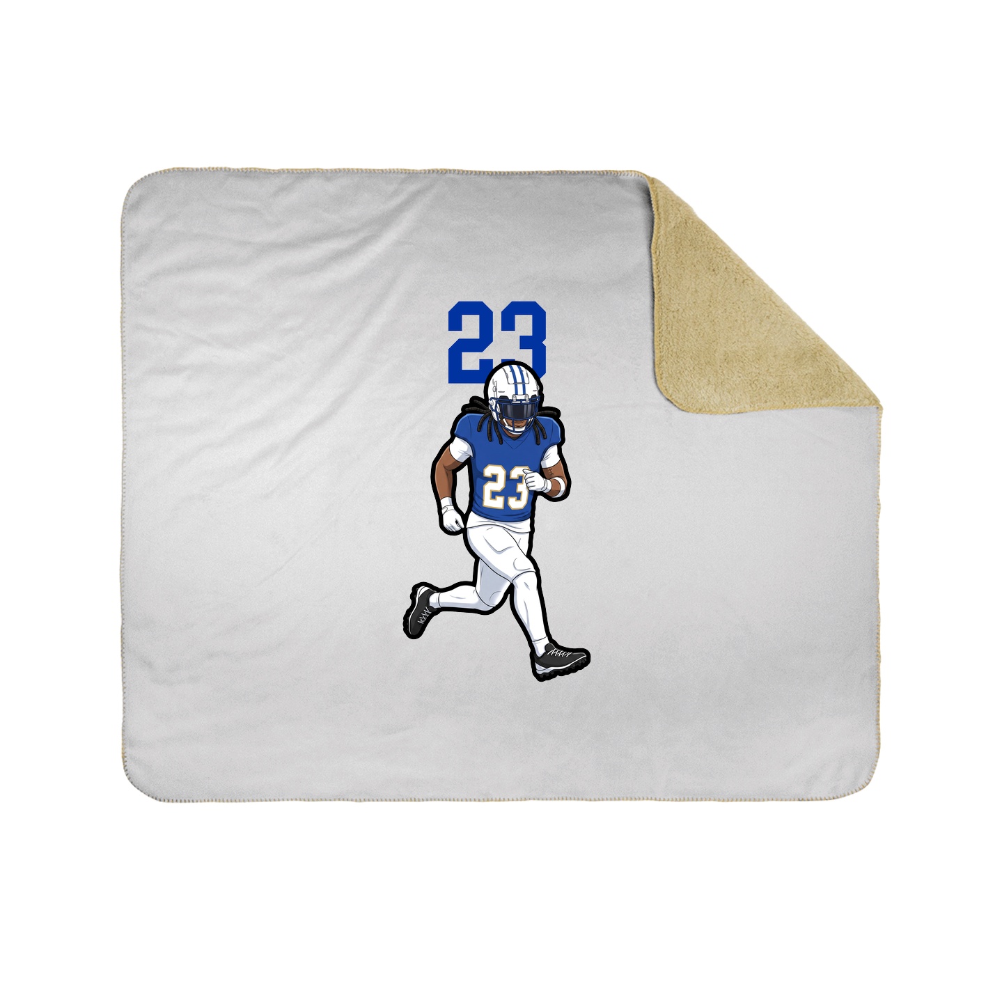 Throw Blanket — Number Top in White