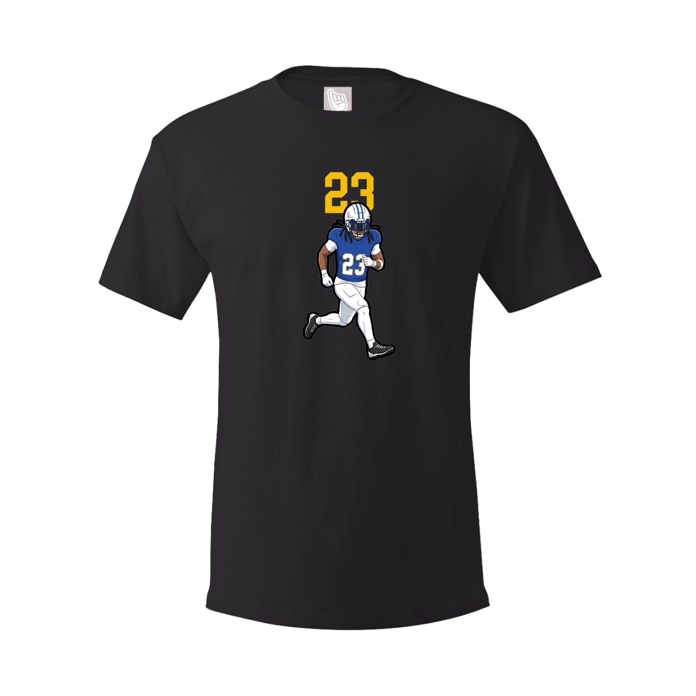 Youth Tee — Number Top in Black