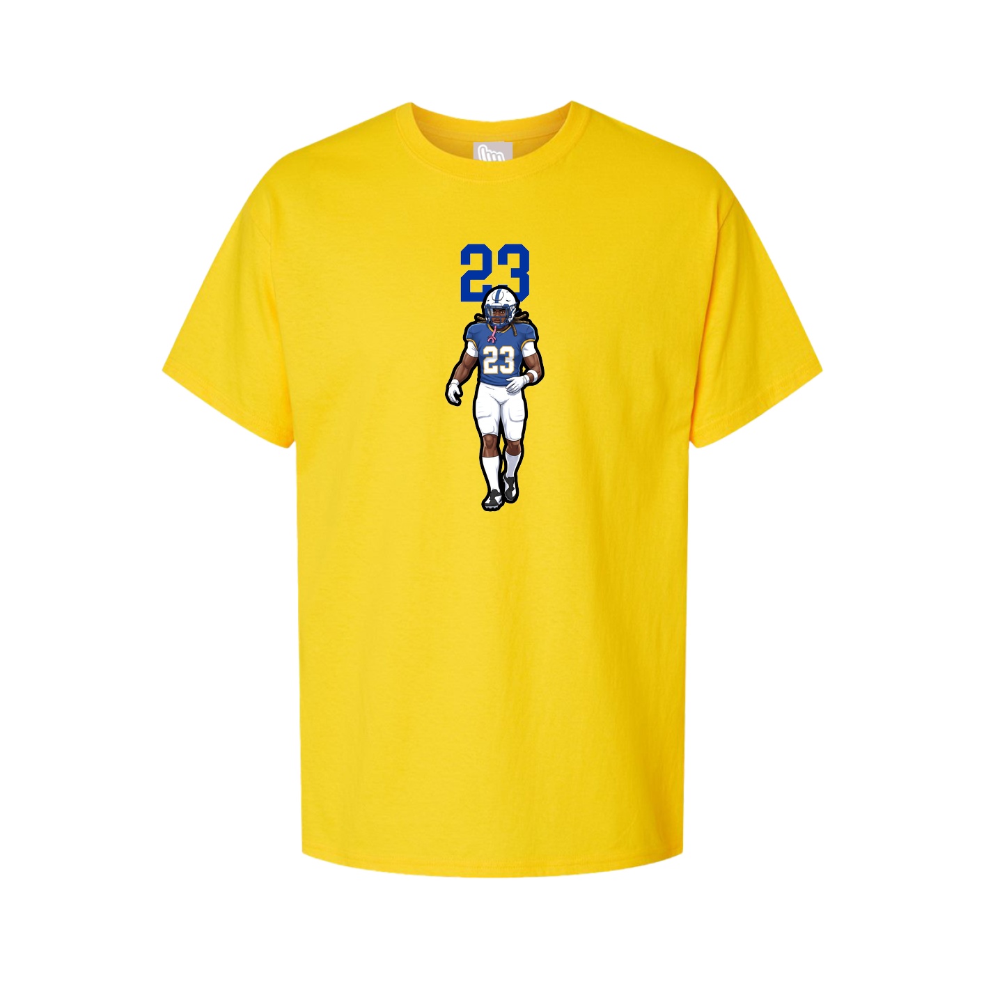 Youth Tee — Number Top in Gold