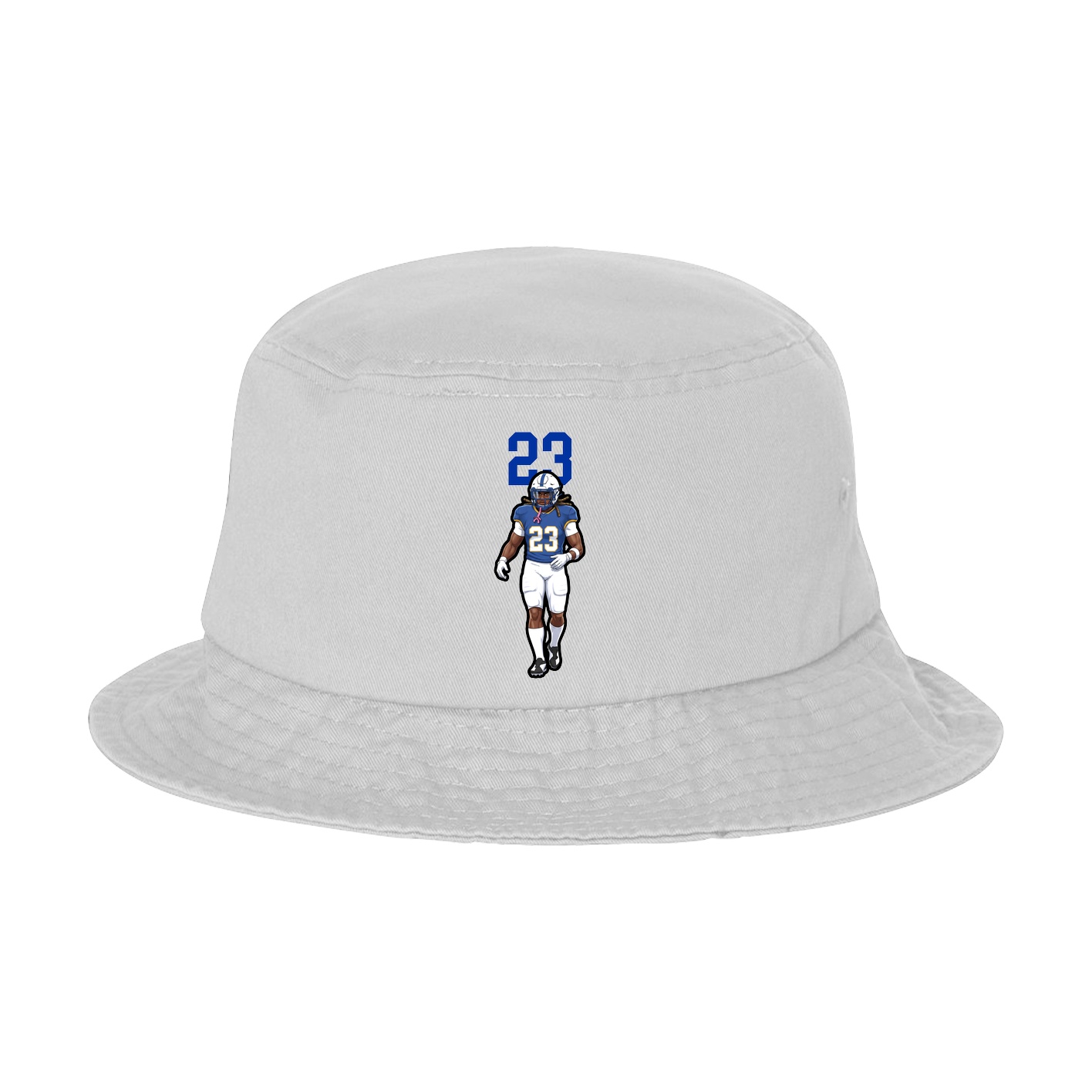 Bucket Cap — Number Top in White