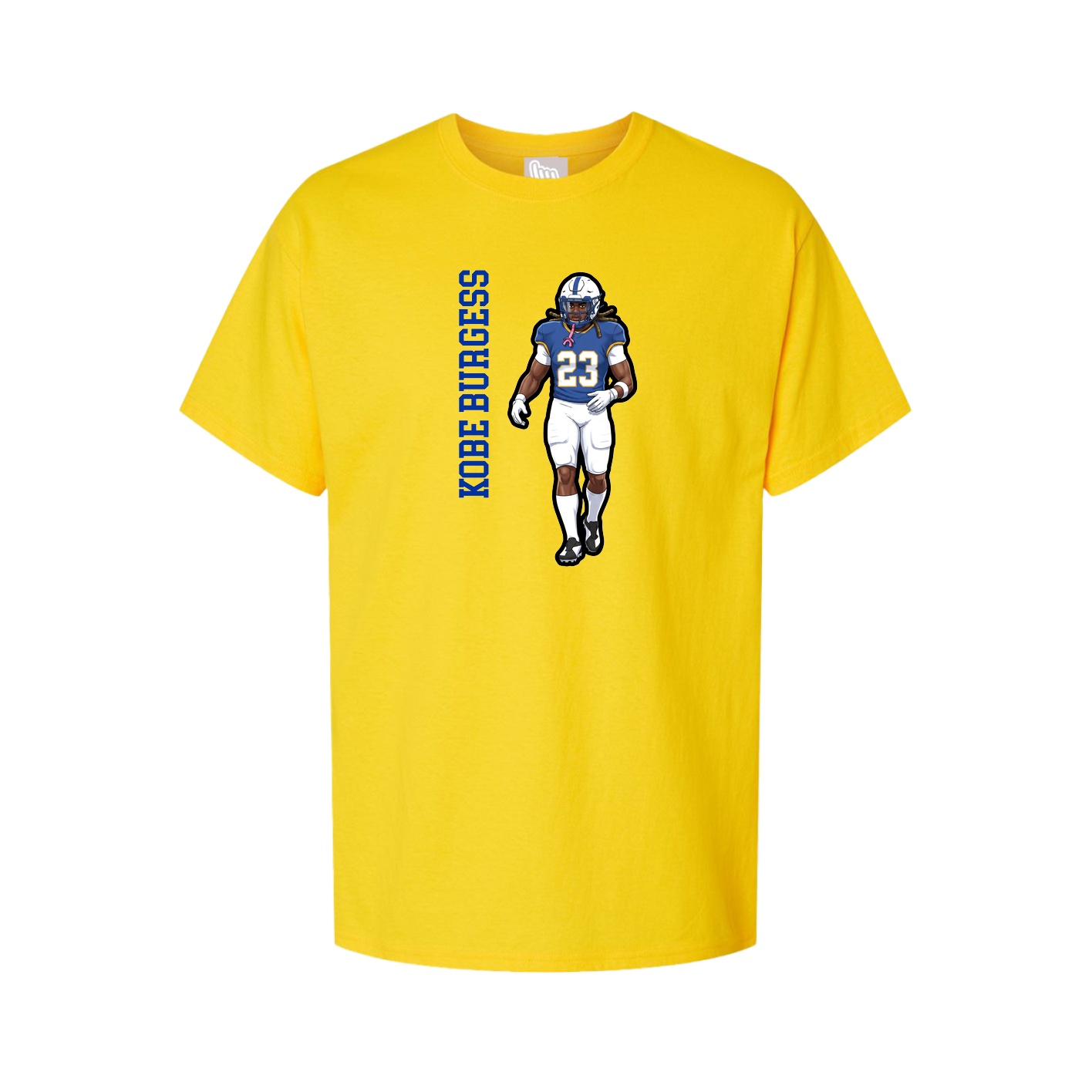 Tee — Name Vertical in Gold