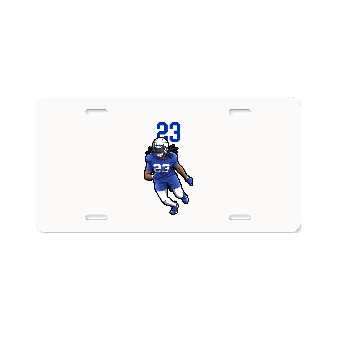License Plate — Number Top in Classic
