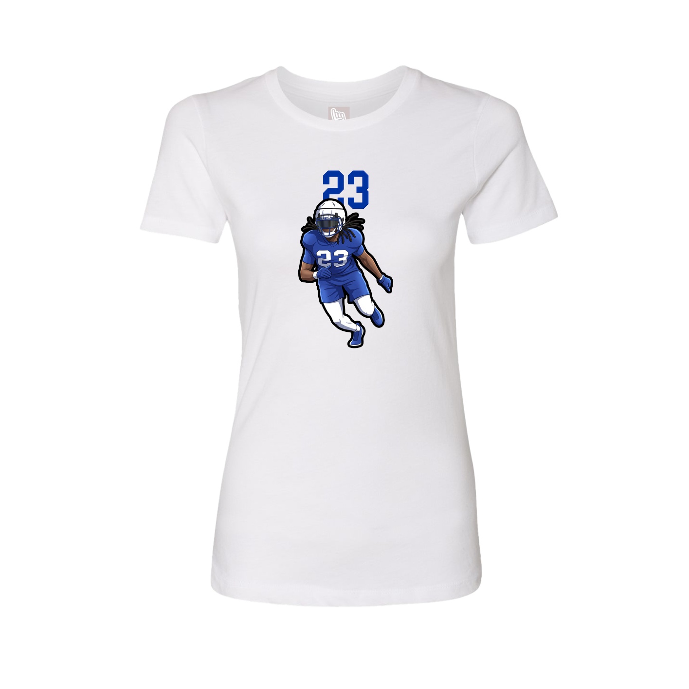 Womens Tee — Number Top in White