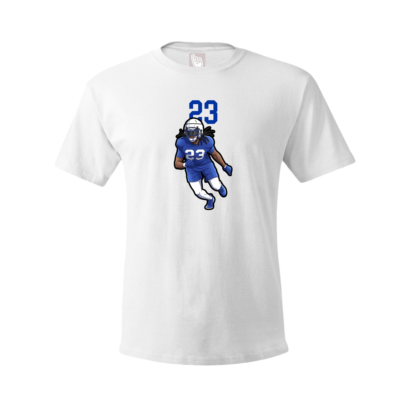 Youth Tee — Number Top in White