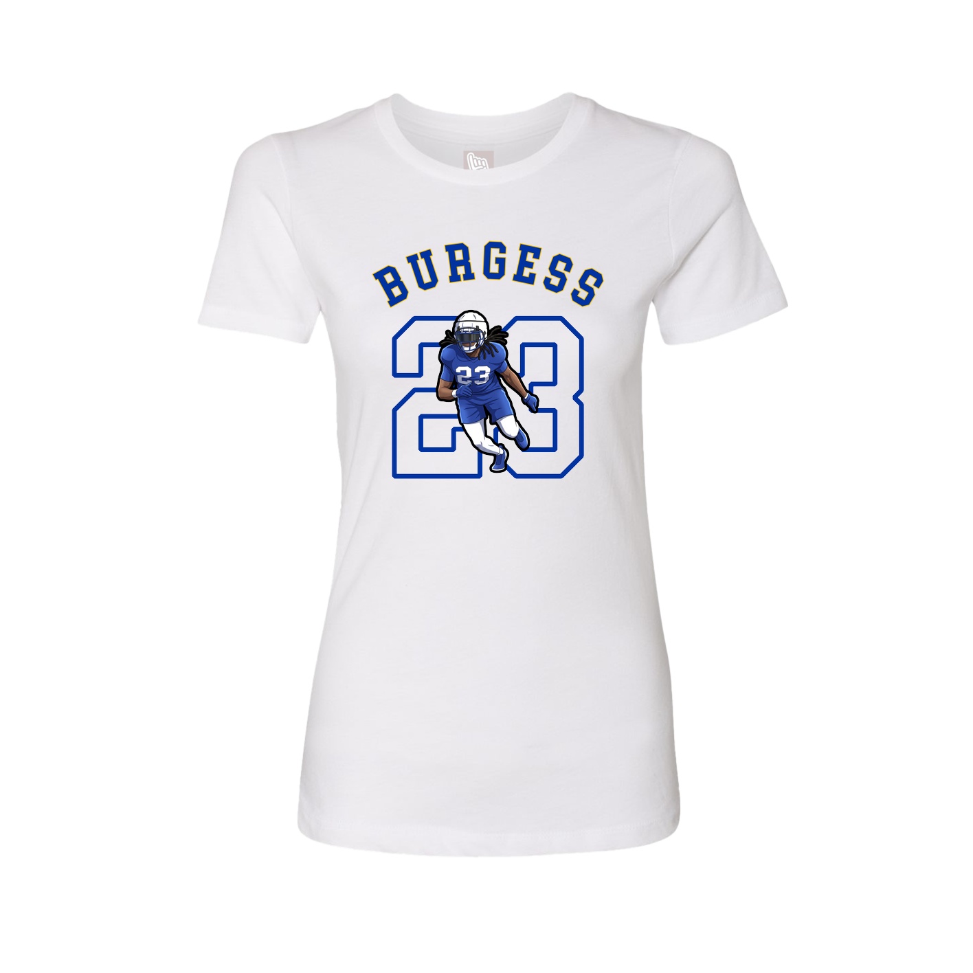 Fitted Women's Tee — Shirsey Arch in White