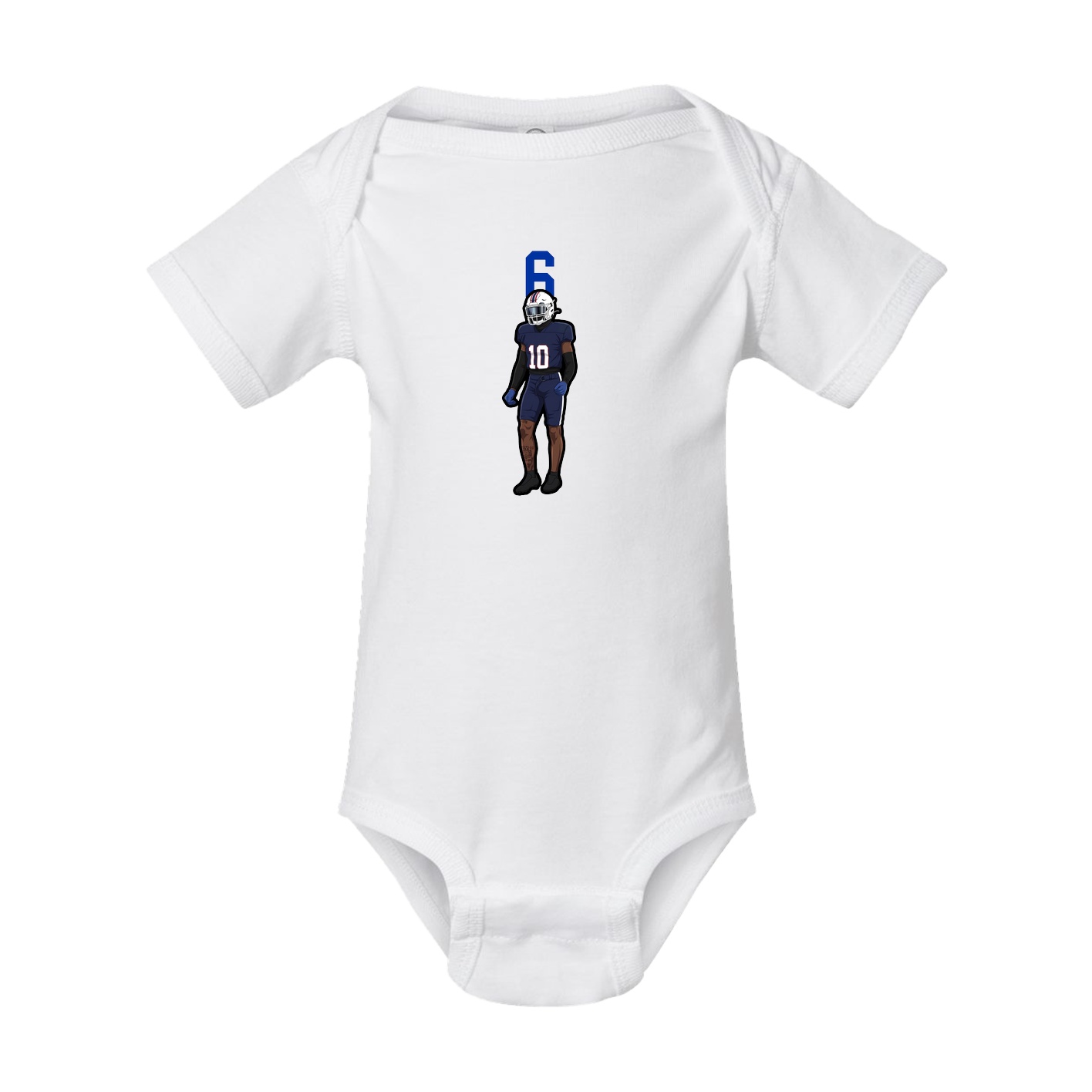 Baby Onesie — Number Top in White