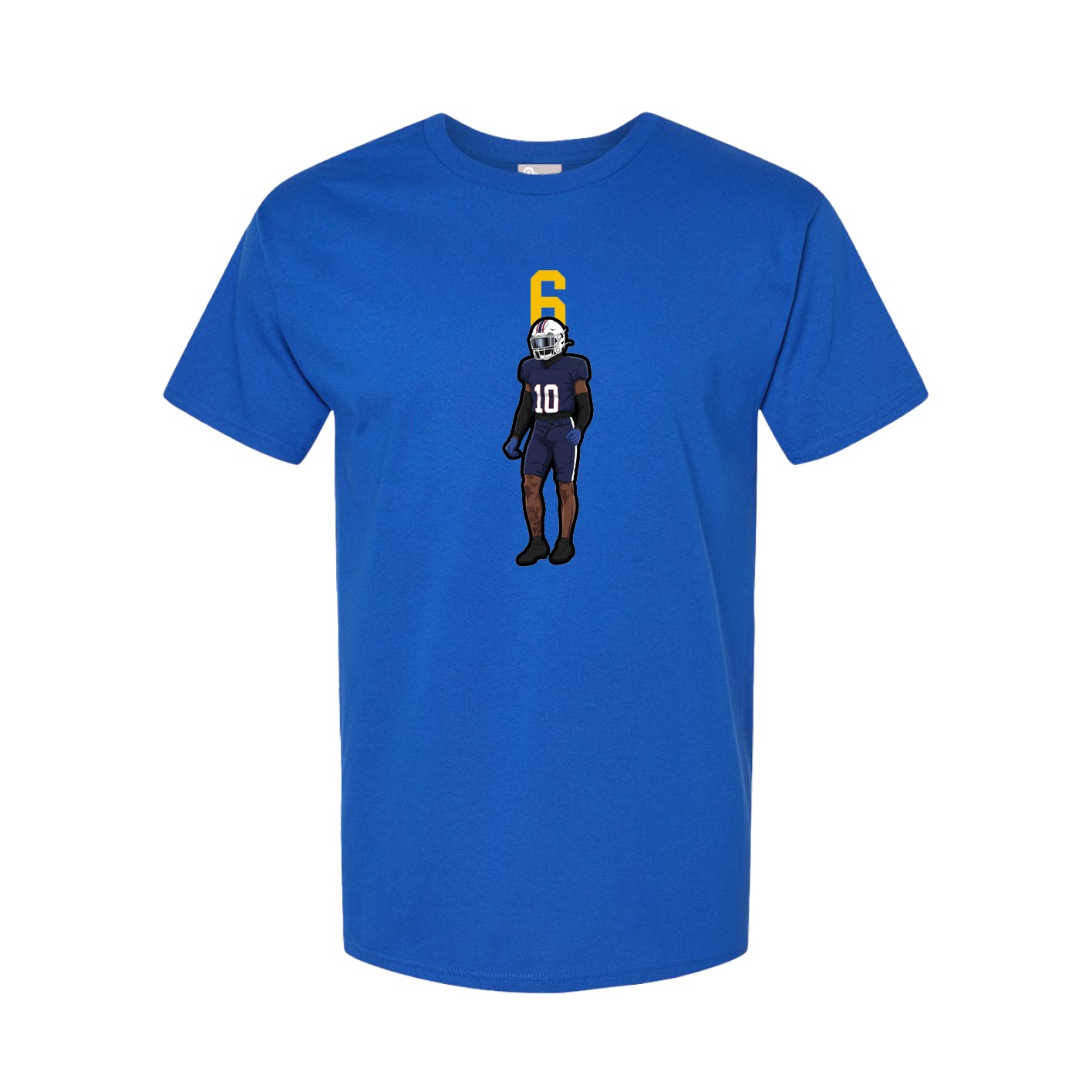 Youth Tee — Number Top in Royal