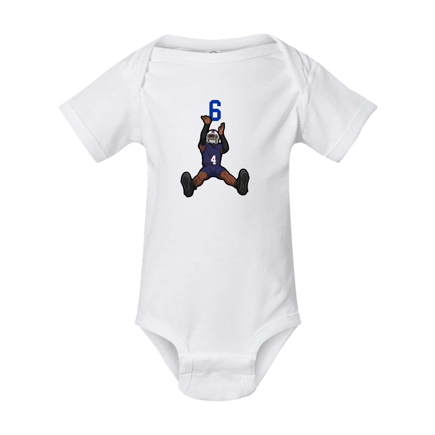Baby Onesie — Number Top in White