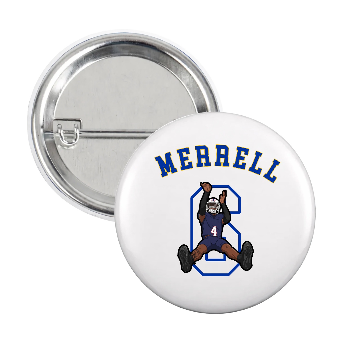 Game Day Button — Shirsey Arch in White