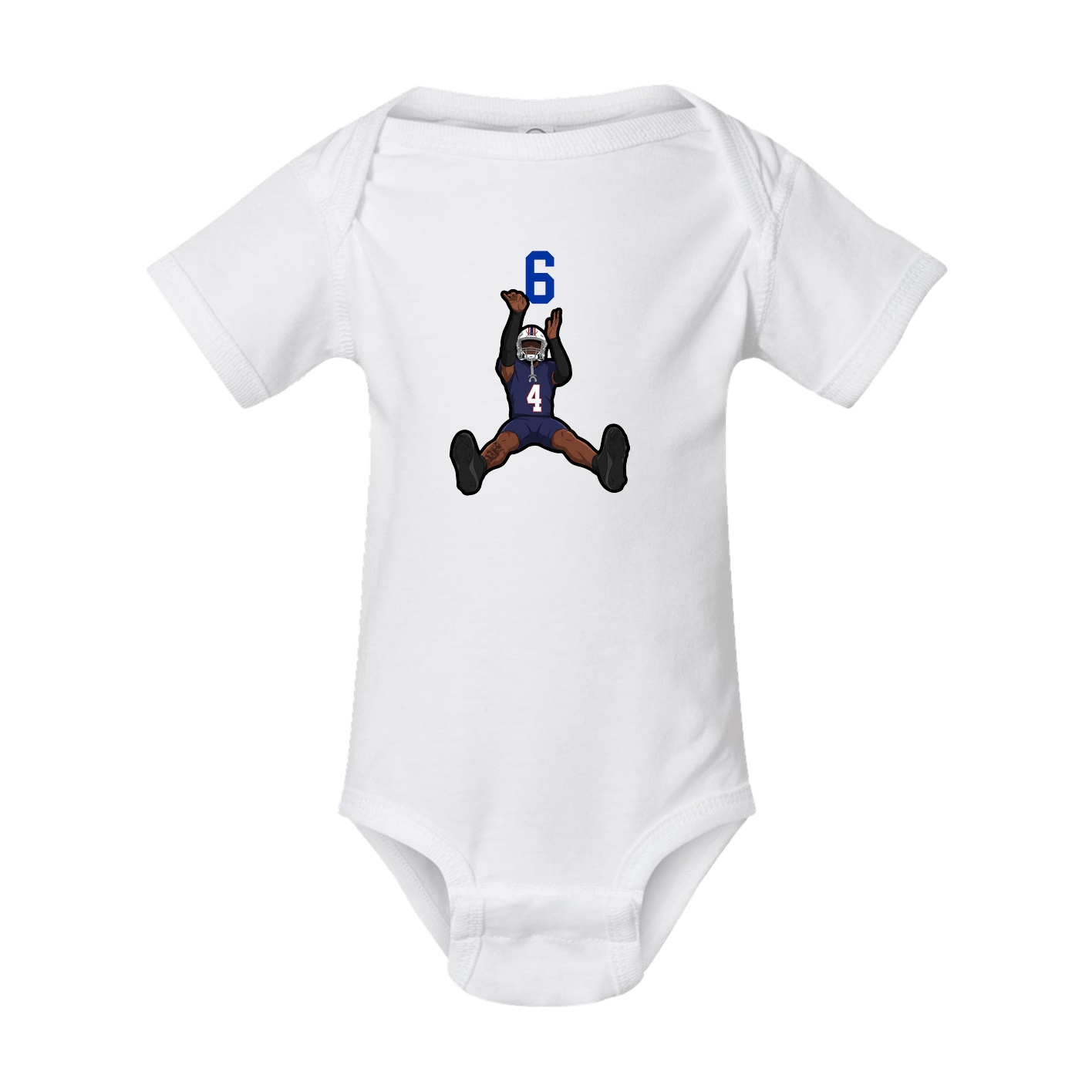Baby Onesie — Number Top in White