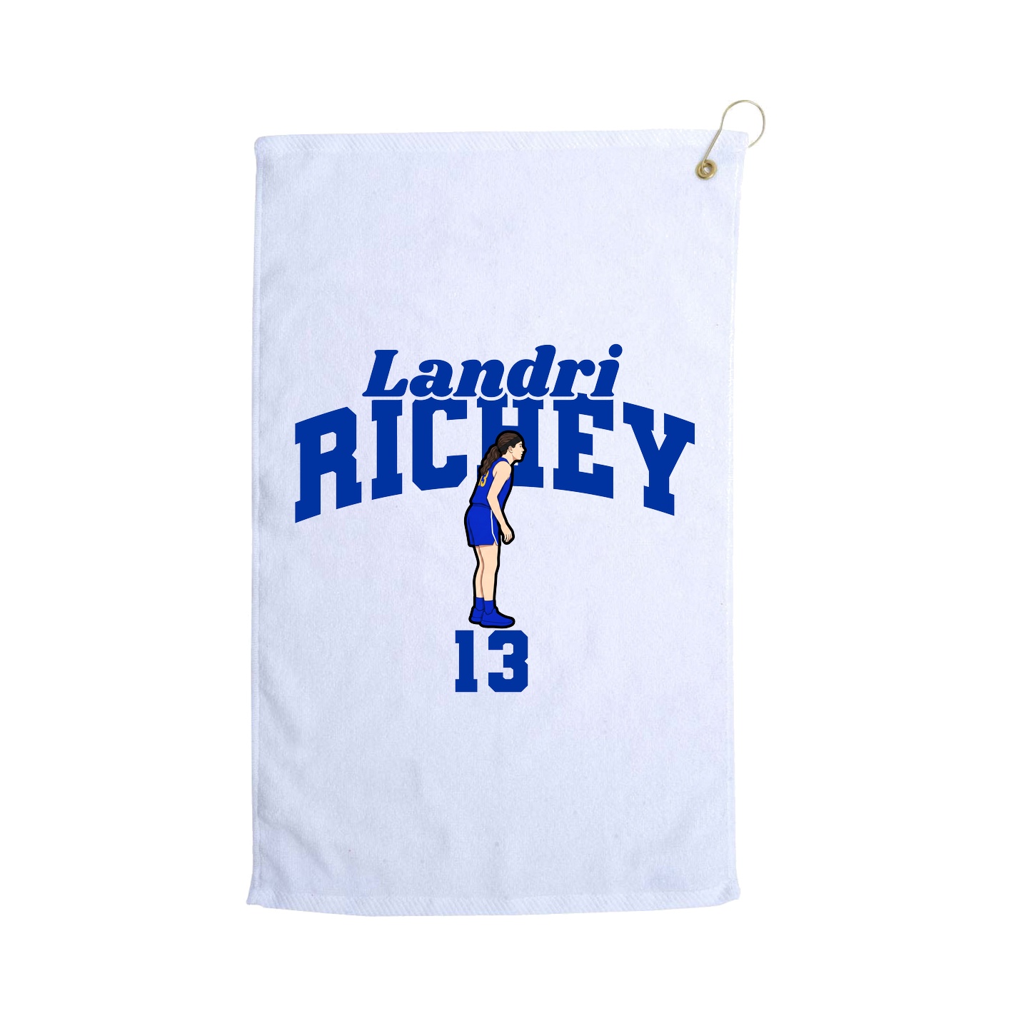Golf Towel — Signature Arch in White