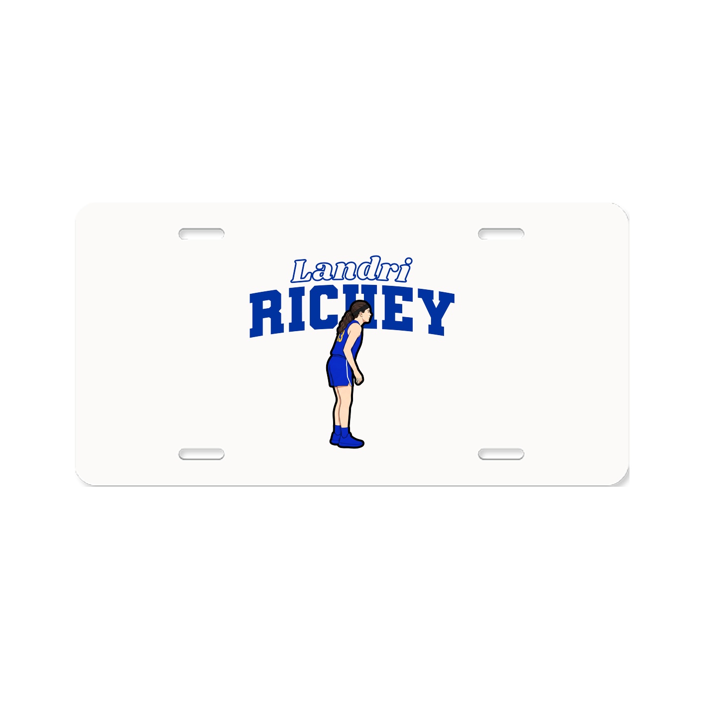 License Plate — Name Arch in Classic