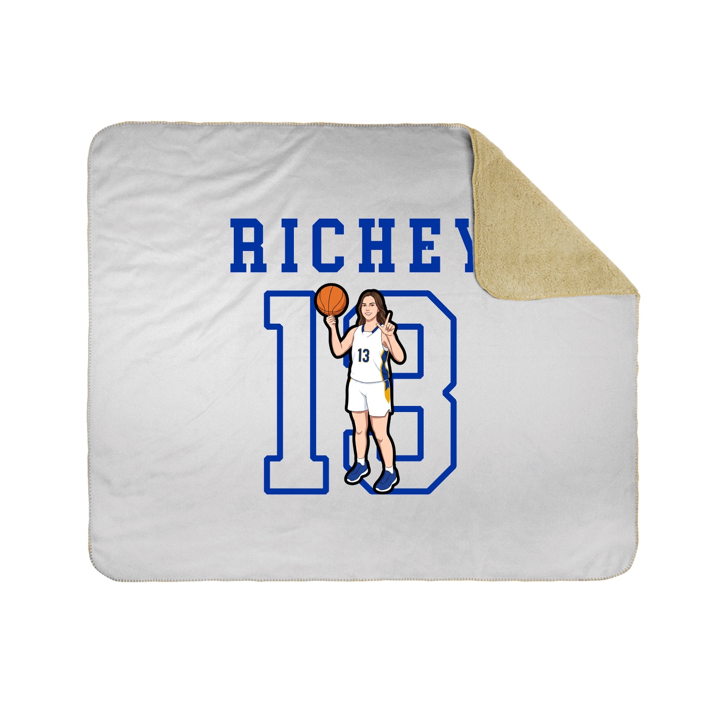 Throw Blanket — Shirsey in White