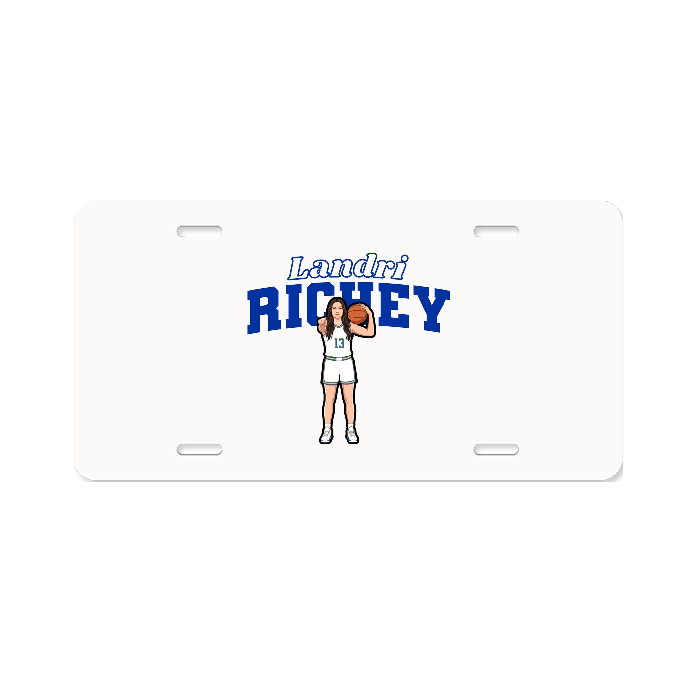 License Plate — Name Arch in Classic