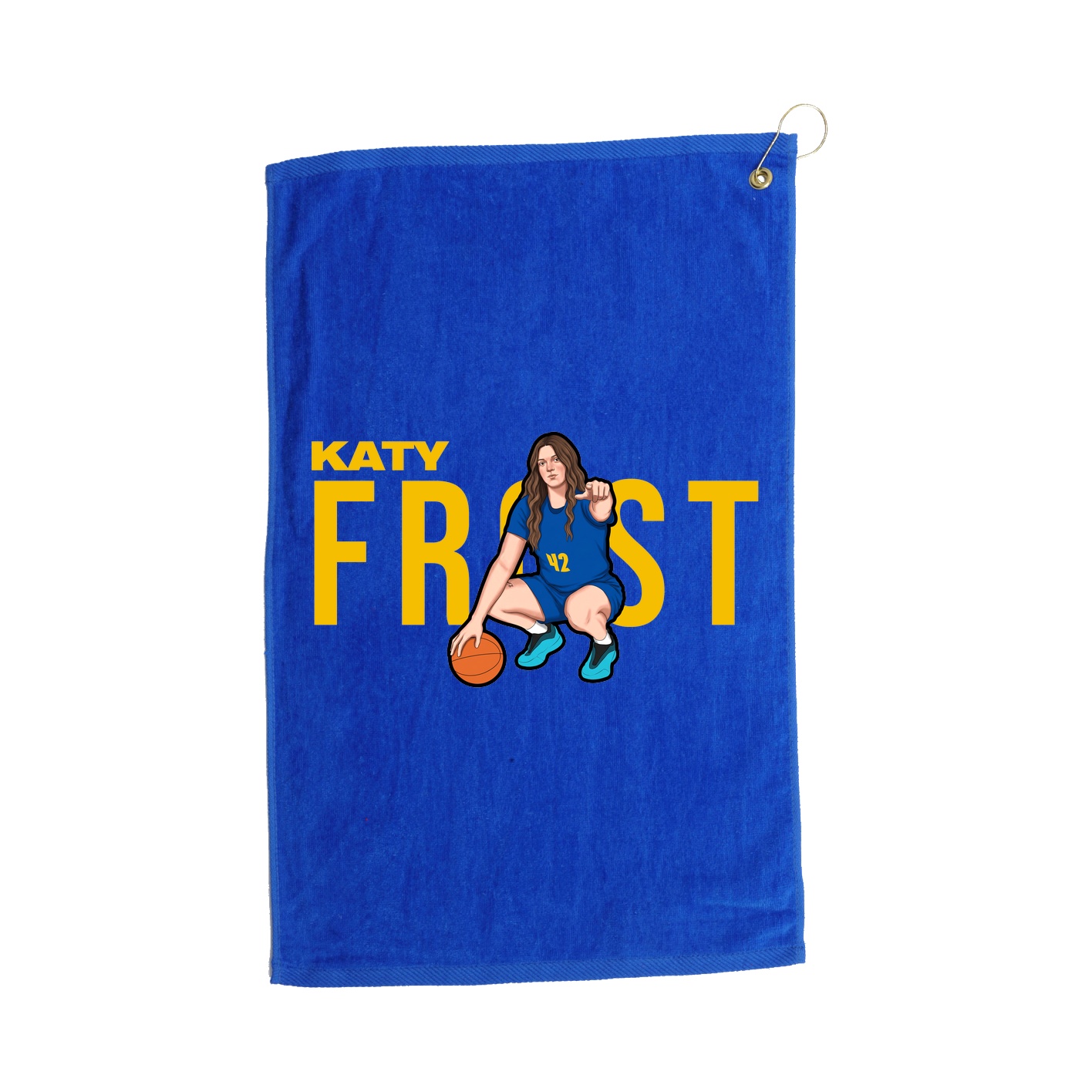 Golf Towel — Player Name in Royal