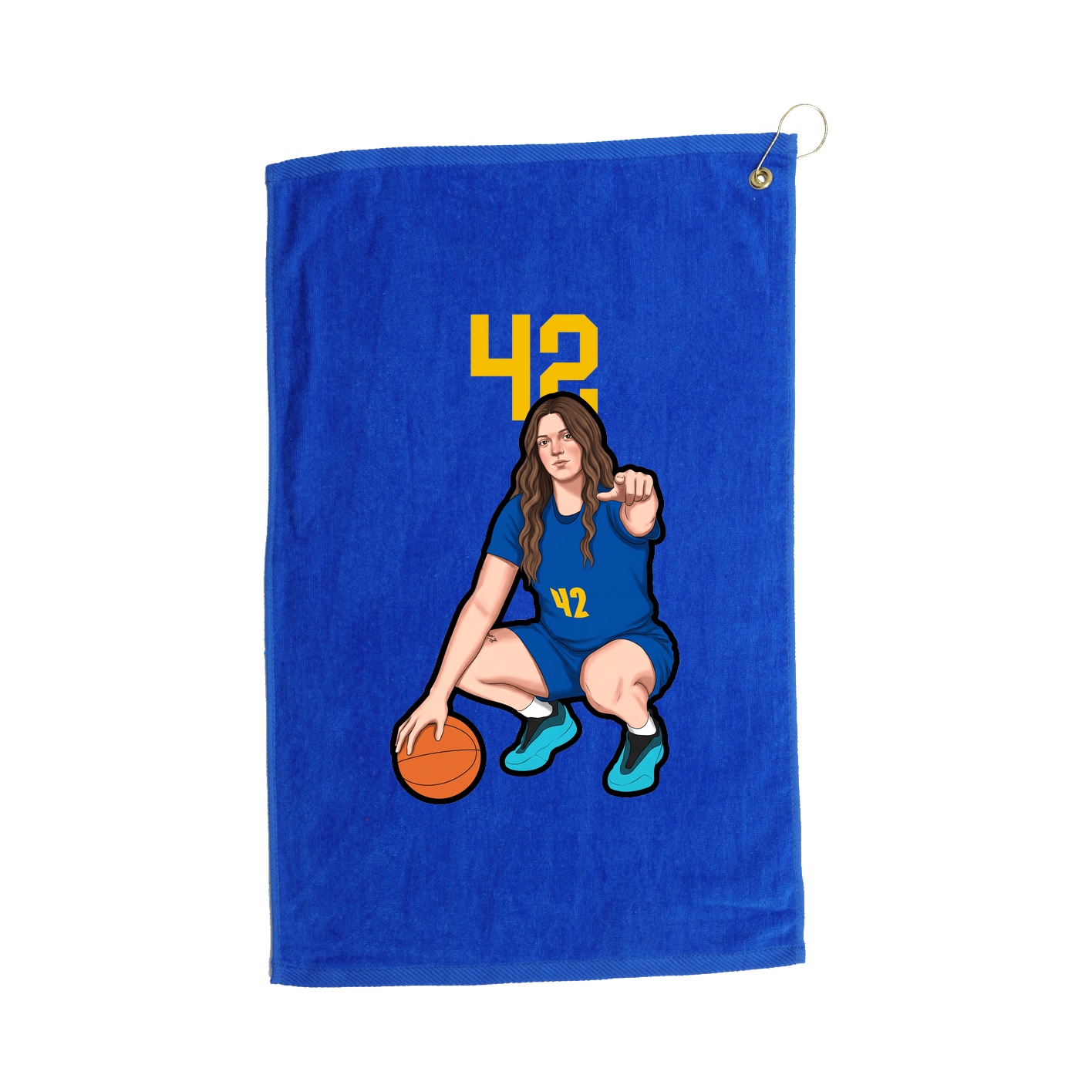 Golf Towel — Number Top in Royal