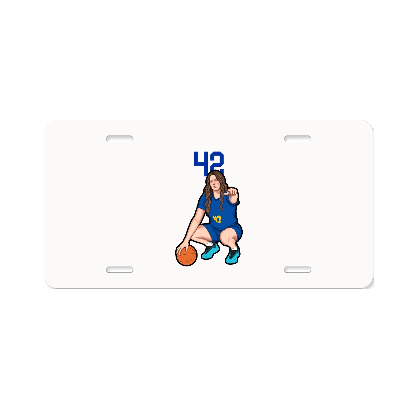 License Plate — Number Top in Classic